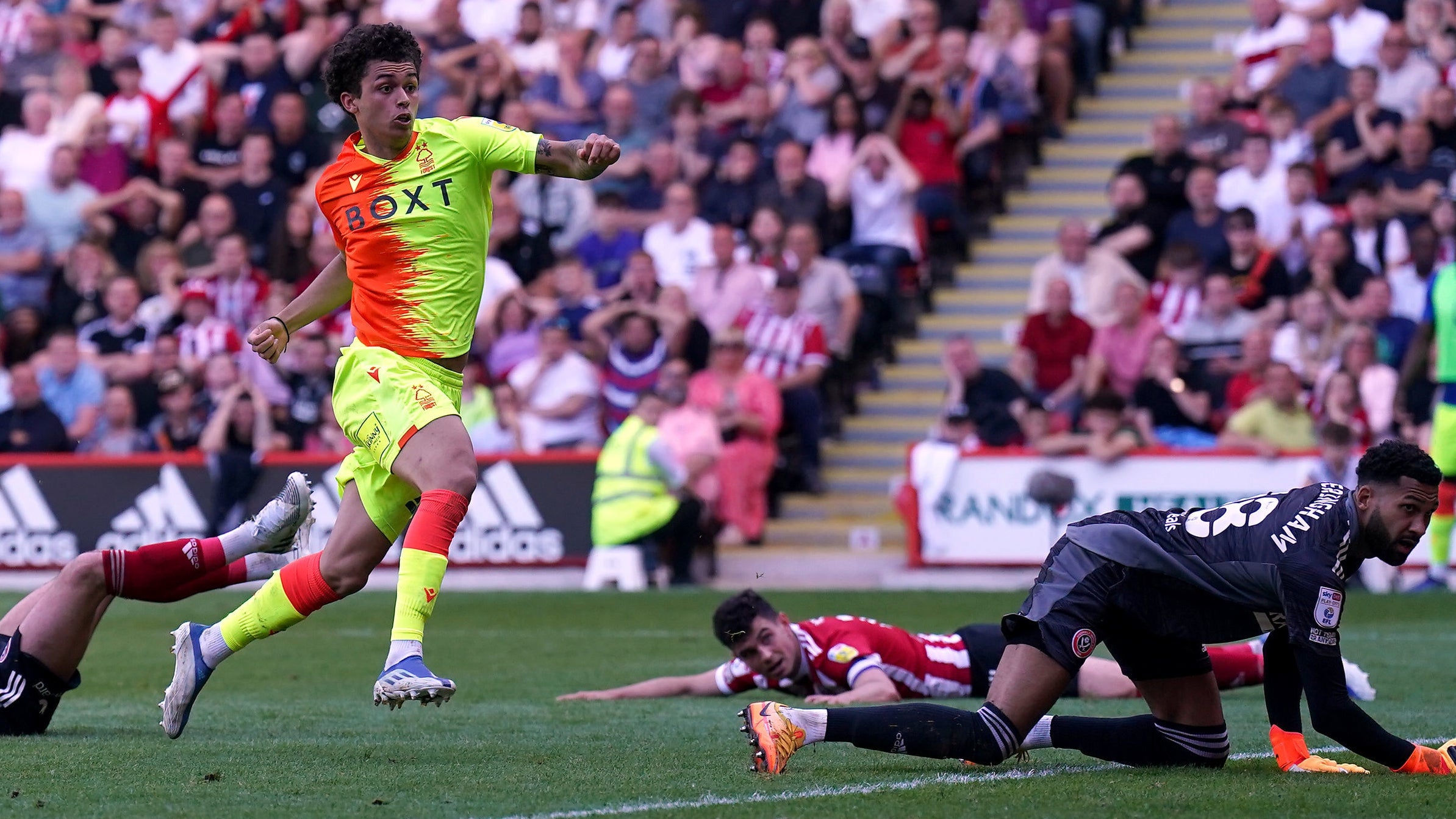 Johnson’s goal gave Forest a two-goal lead before the home side’s late response