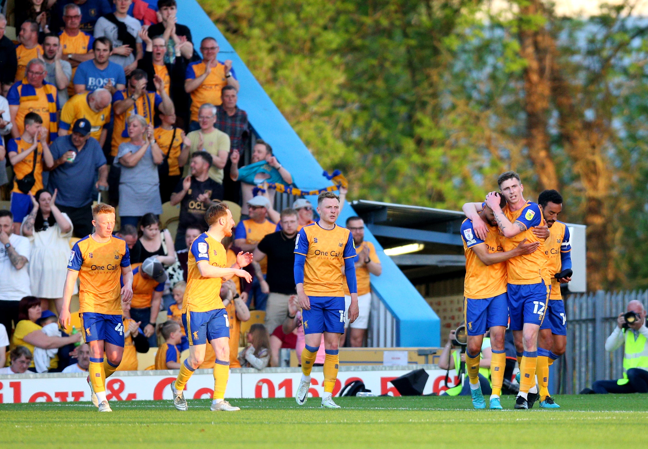 Mansfield claimed a first-leg lead over Northampton (Nigel French/PS)