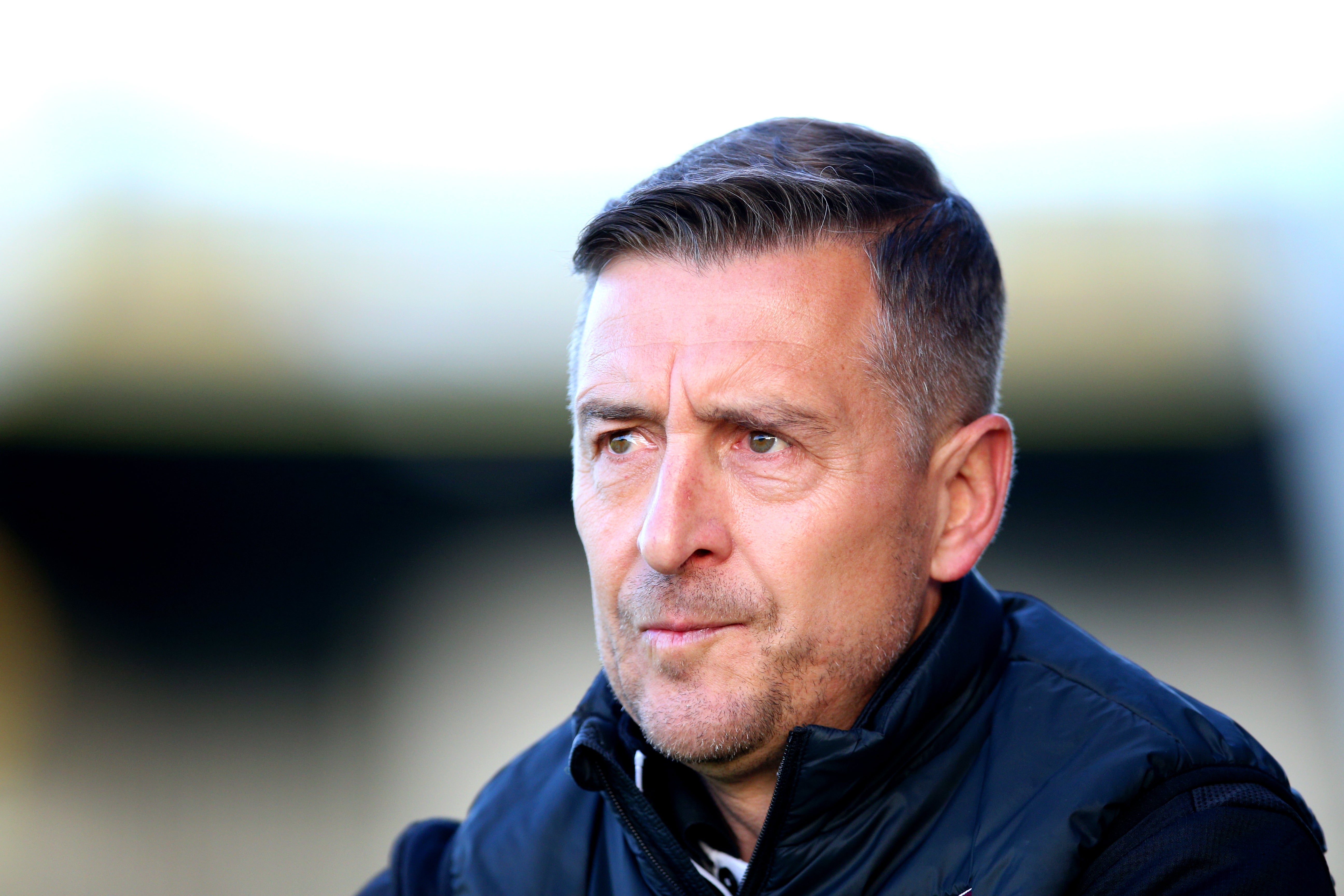 Northampton manager Jon Brady saw his side lose 2-1 at Mansfield (Nigel French/PA)