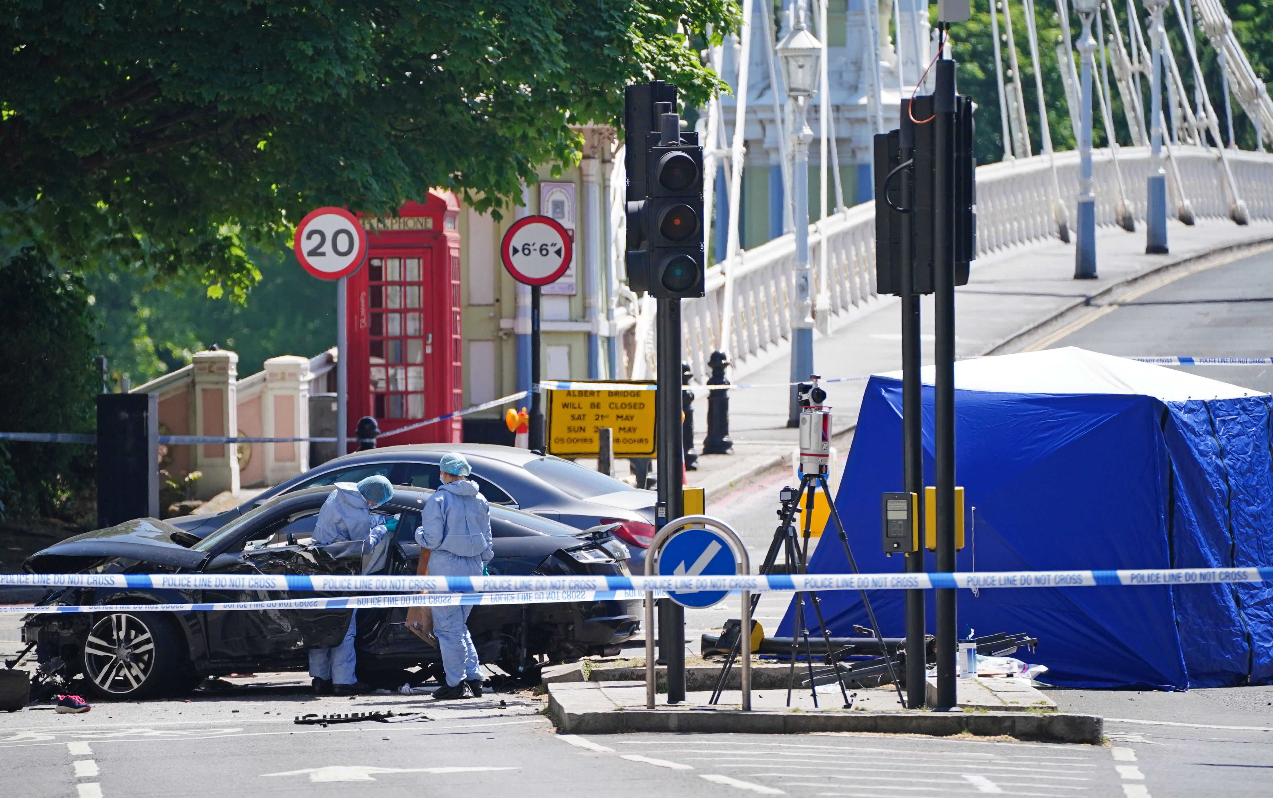 A woman who died following a car crash that also killed her three dogs has been named by the Metropolitan Police (Dominik Lipinski/PA)