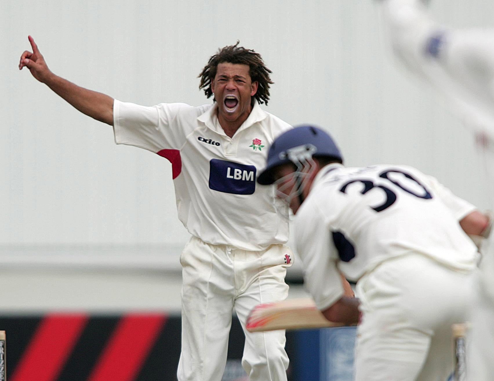 Former Australia player Andrew Symonds, shown playing for Lancashire, has died (Martin Rickett/PA)