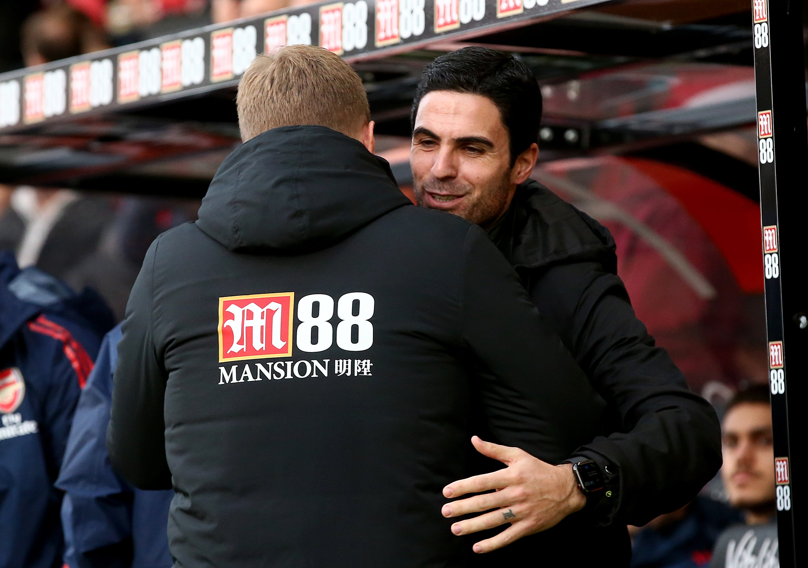 Eddie Howe has been impressed by Mikel Arteta (Mark Kerton/PA)