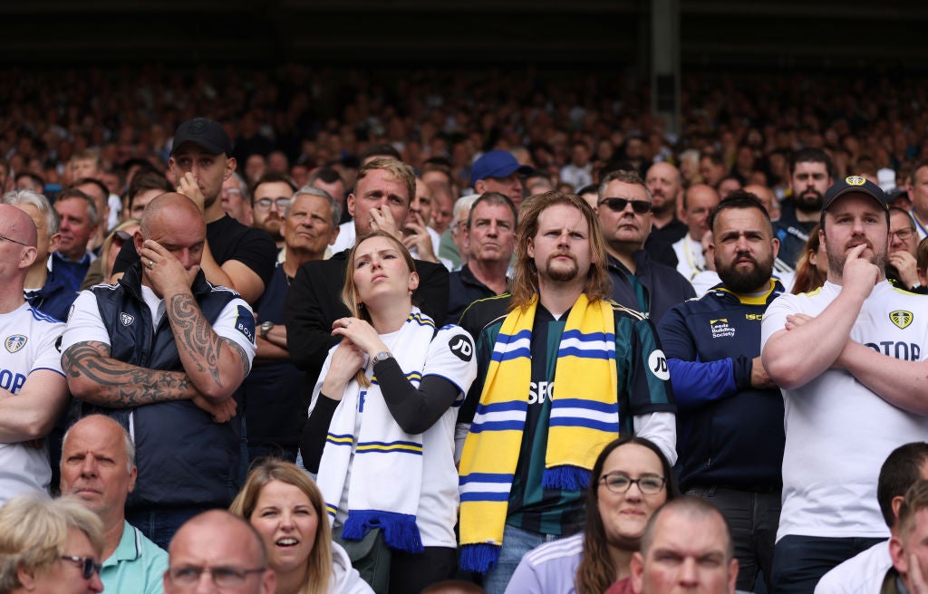 Leeds fans saw their side score a late equaliser to give them fresh hope of survival