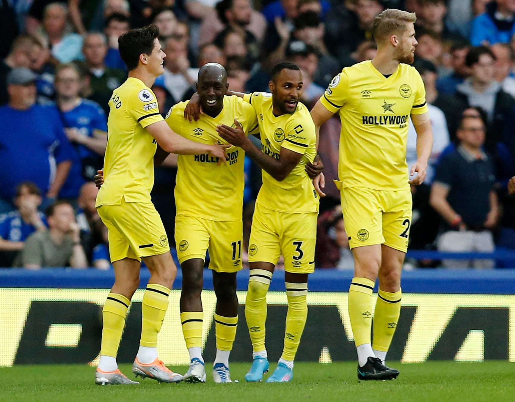 Brentford won at Goodison Park on Sunday