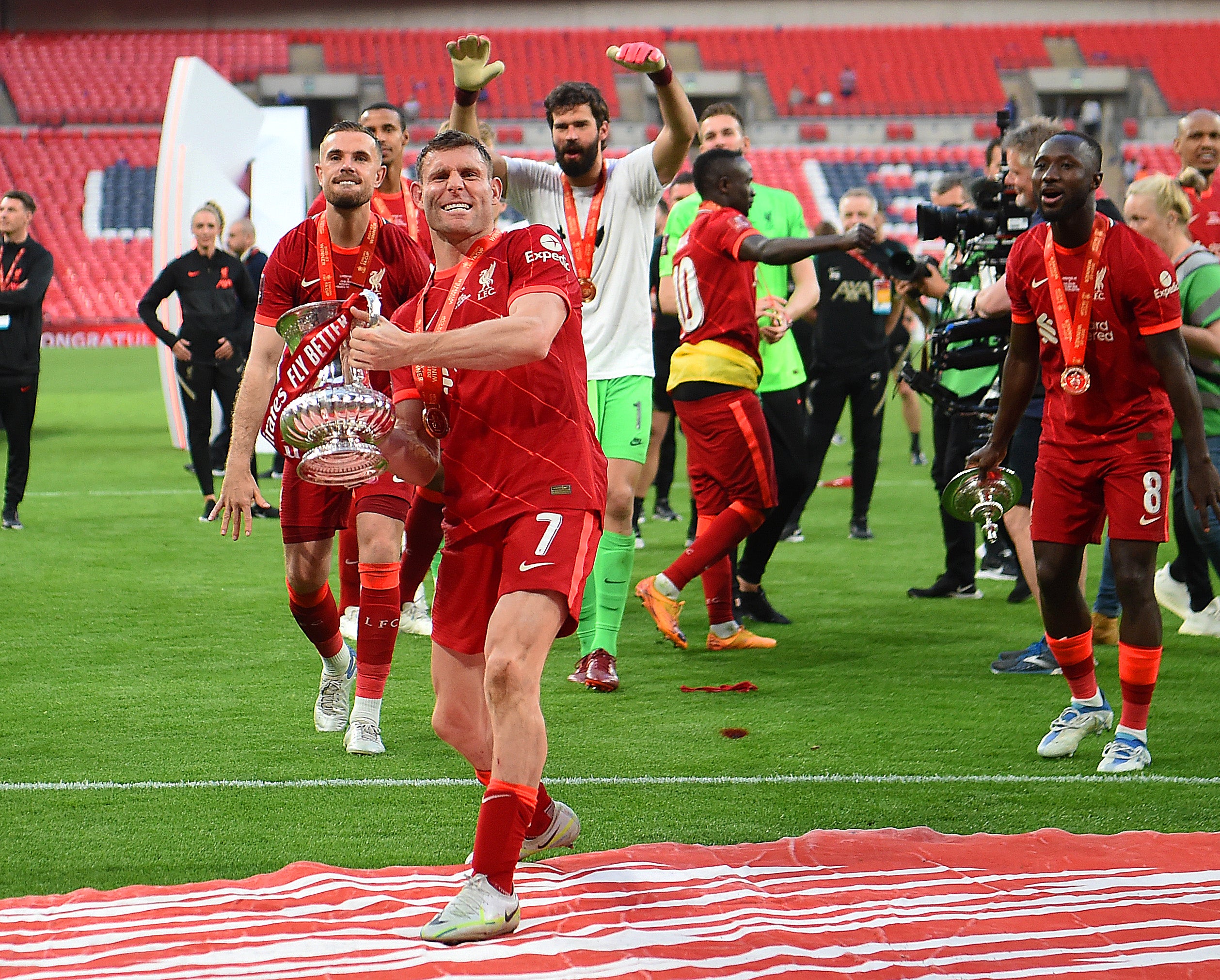 Milner helped Liverpool to FA Cup success at the weekend