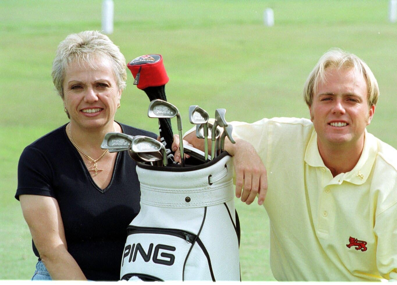 Graeme Storm, 21, made golfing history when he lined up for the winning Great Britain and Ireland Walker Cup team in 1999 with his mother Jane as his caddie (PA Archive)