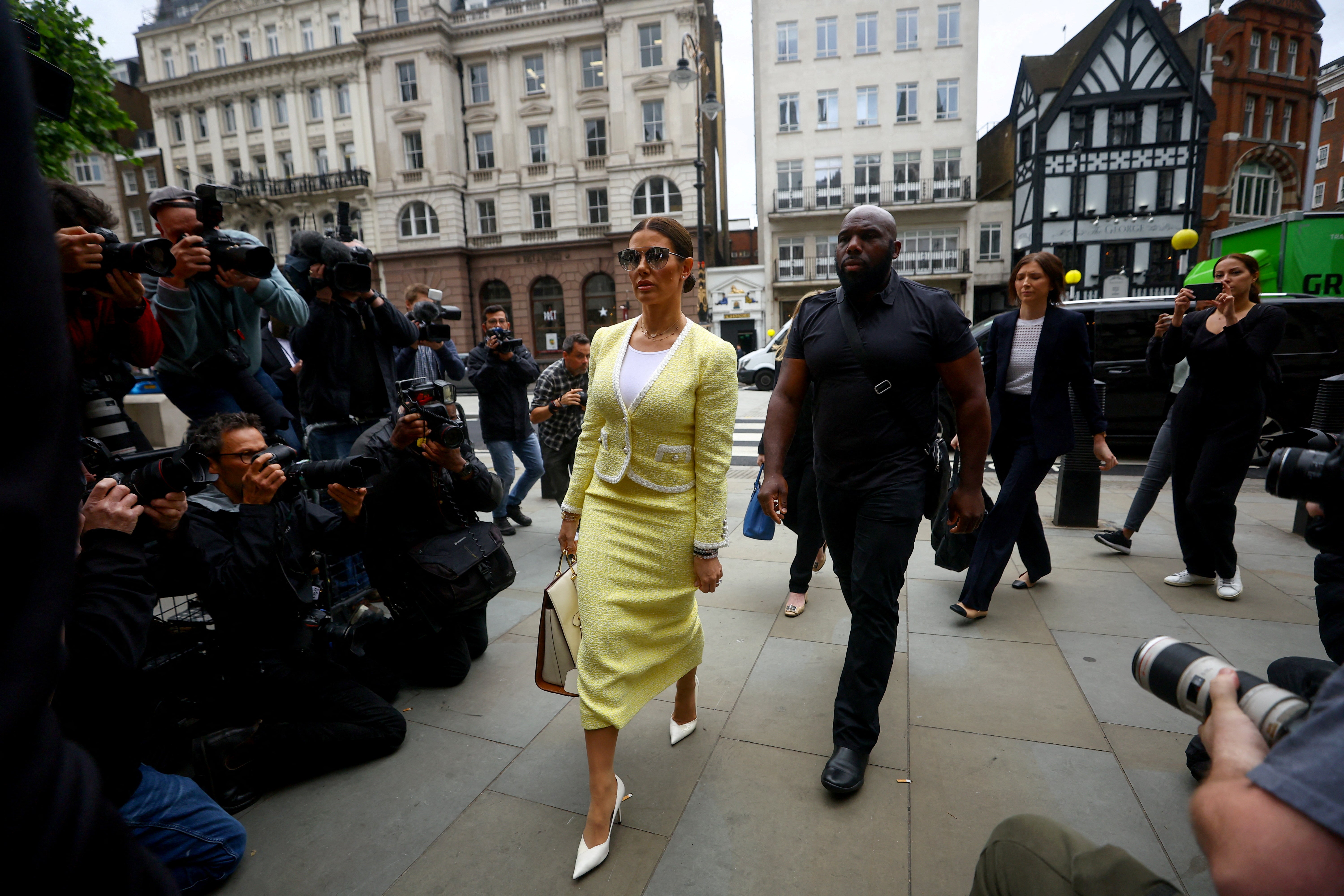 Rebekah Vardy arrives at court