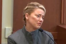 Amber Heard breaks down saying she filed for divorce from Johnny Depp as she feared ‘she wouldn’t survive’