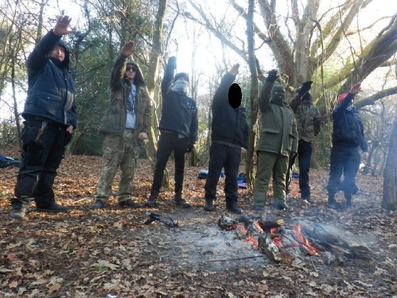 National Action members at a 2016 training camp that included crossbow practice