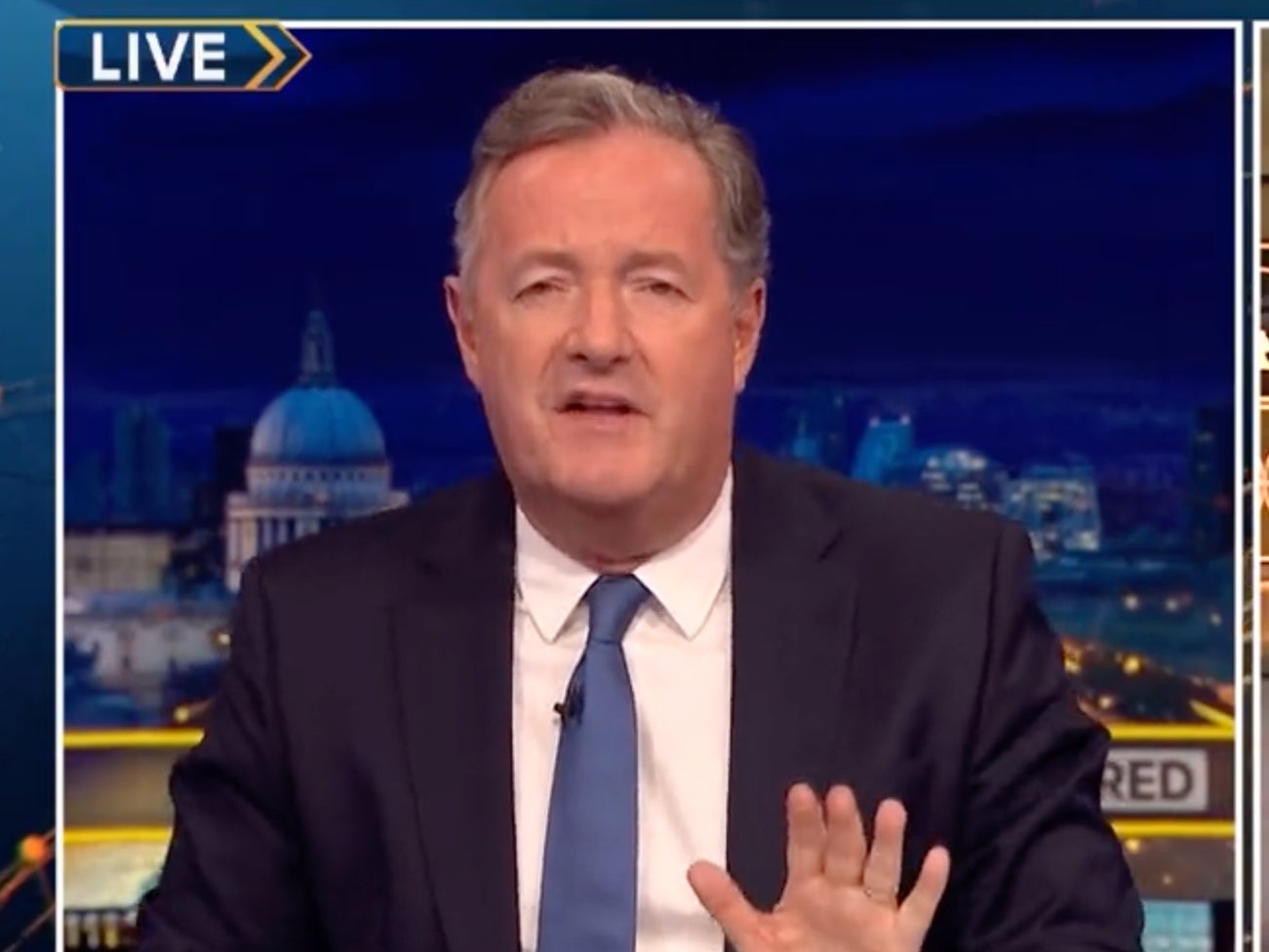 Piers Morgan was left shocked after being called a ‘c***’ live on TV