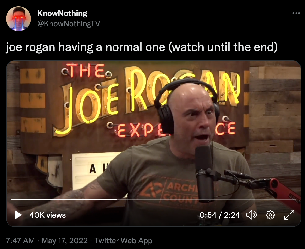 Joe Rogan is being mocked on Twitter after realising he’d shared a fake news story on his podcast