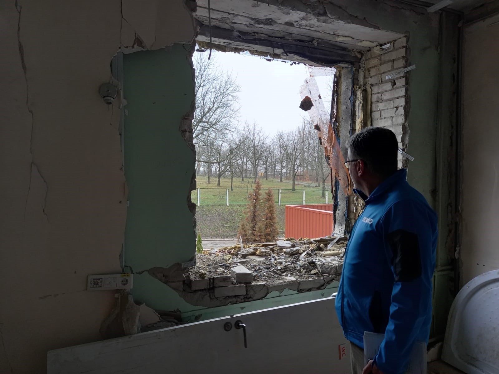 David Anderson has seen devastation in Ukraine (UK-Med/PA)