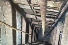 Huge ‘narco-tunnel’ with electricity and a rail line uncovered between Mexico and US in drugs bust