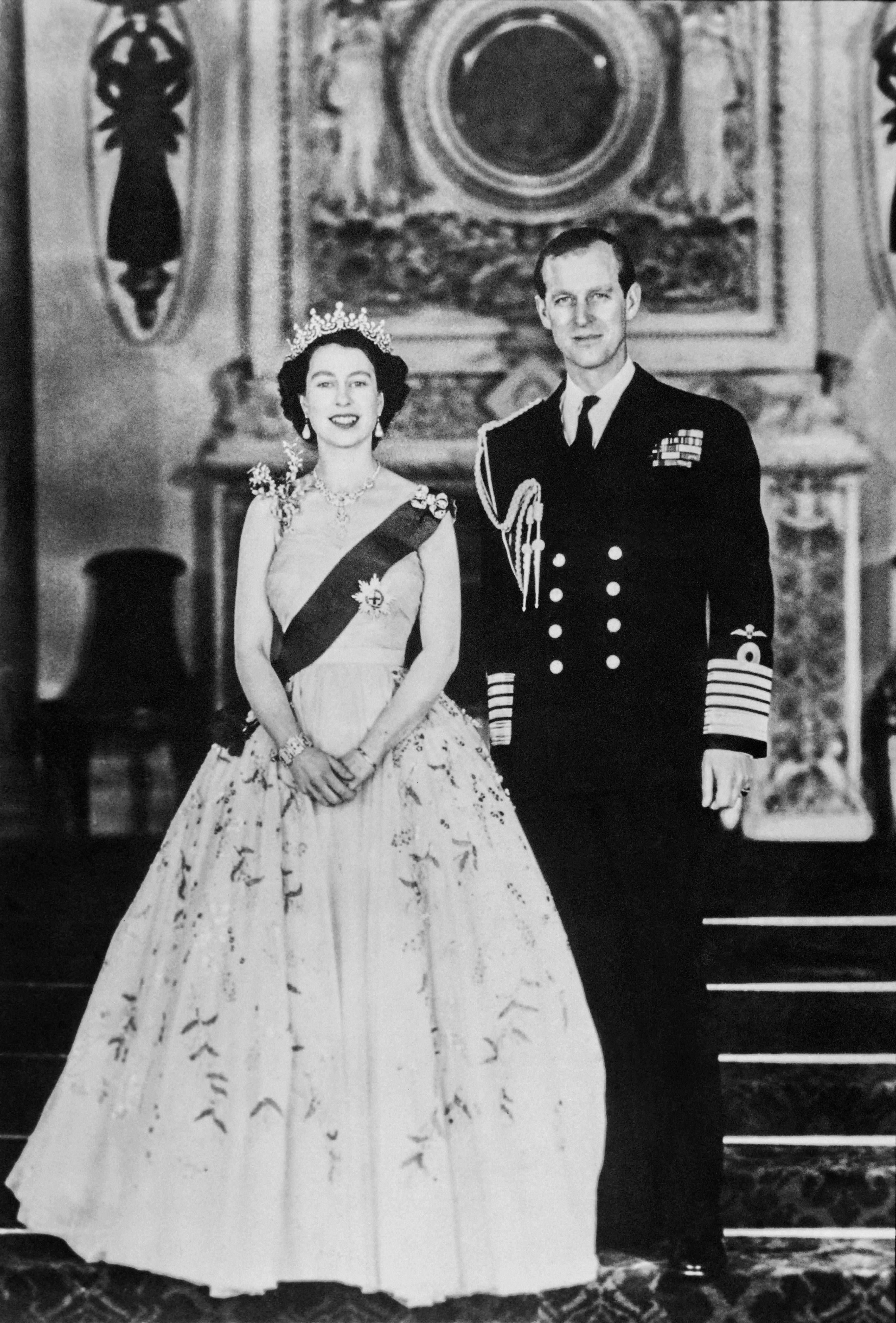 Queen Elizabeth II and Prince Philip on the day of her coronation in 1953