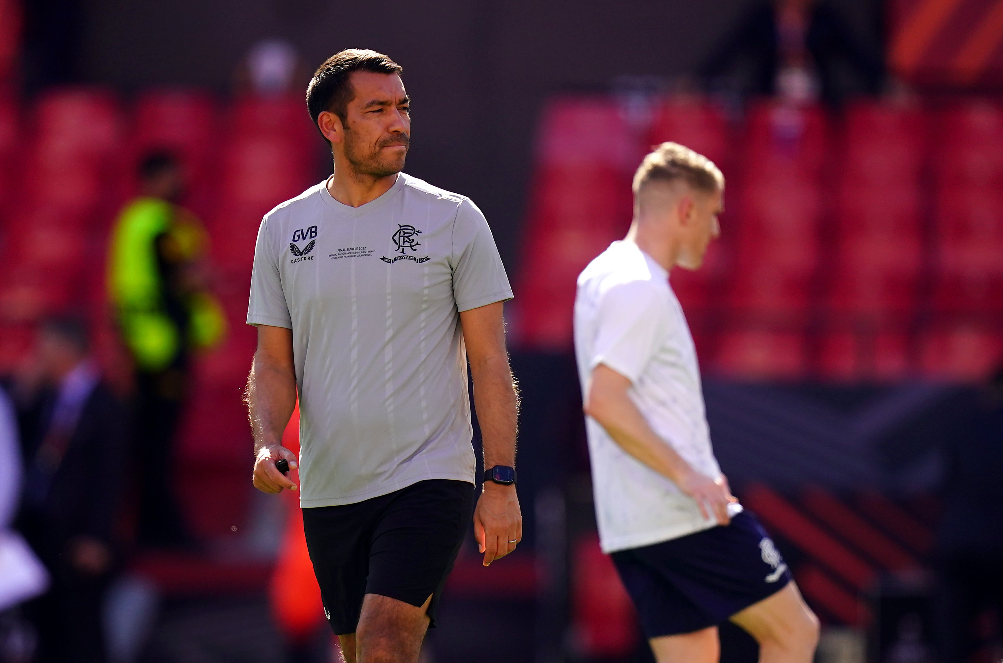 Rangers manager Giovanni van Bronckhorst urges fans to be on best behaviour (Adam Davy/PA)