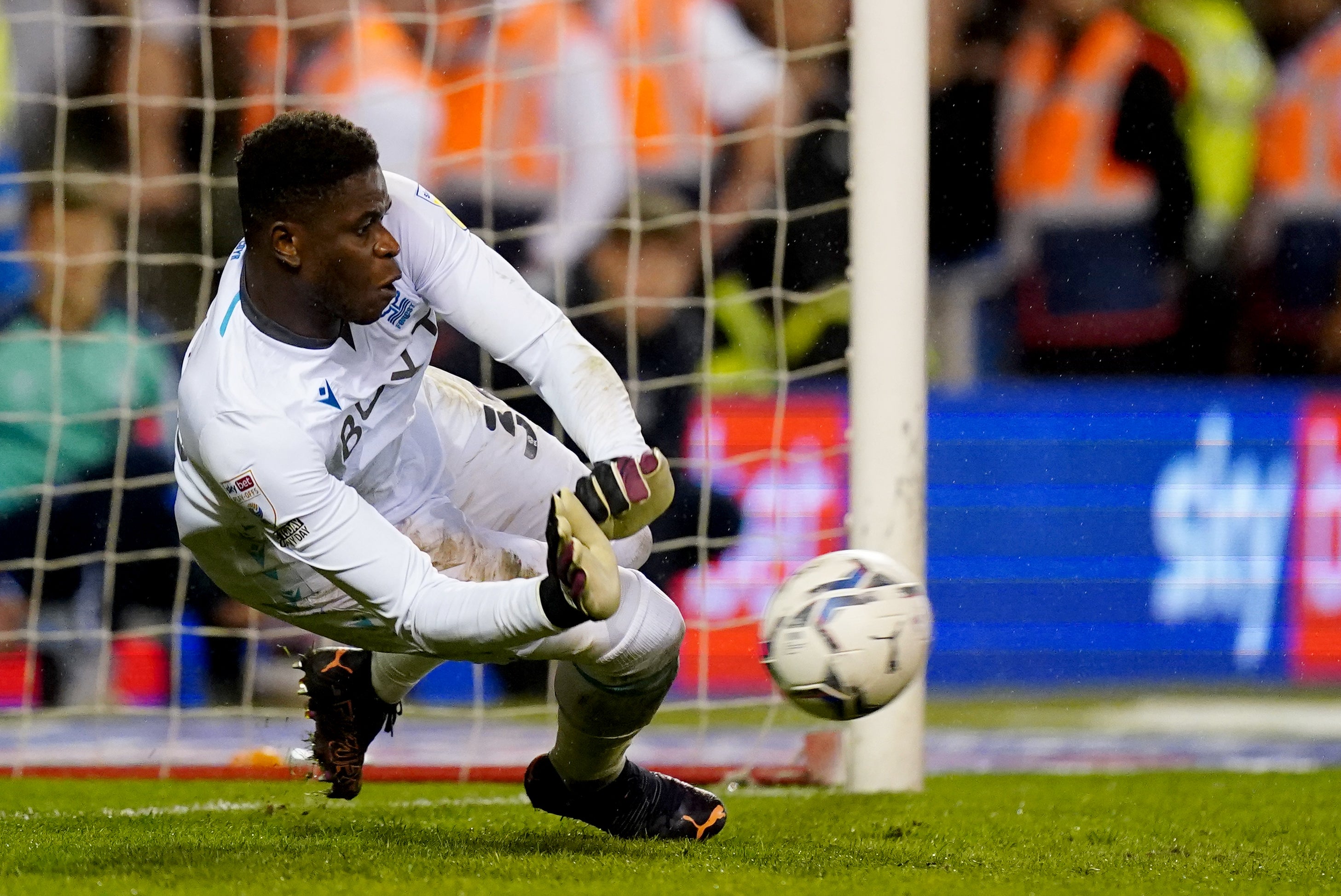 Brice Samba produced when it counted for Nottingham Forest (Mike Egerton/PA)