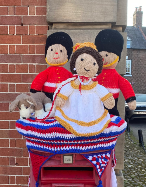 Another post box topper in Holmes Chapel, Cheshire (Diane Tams/PA)