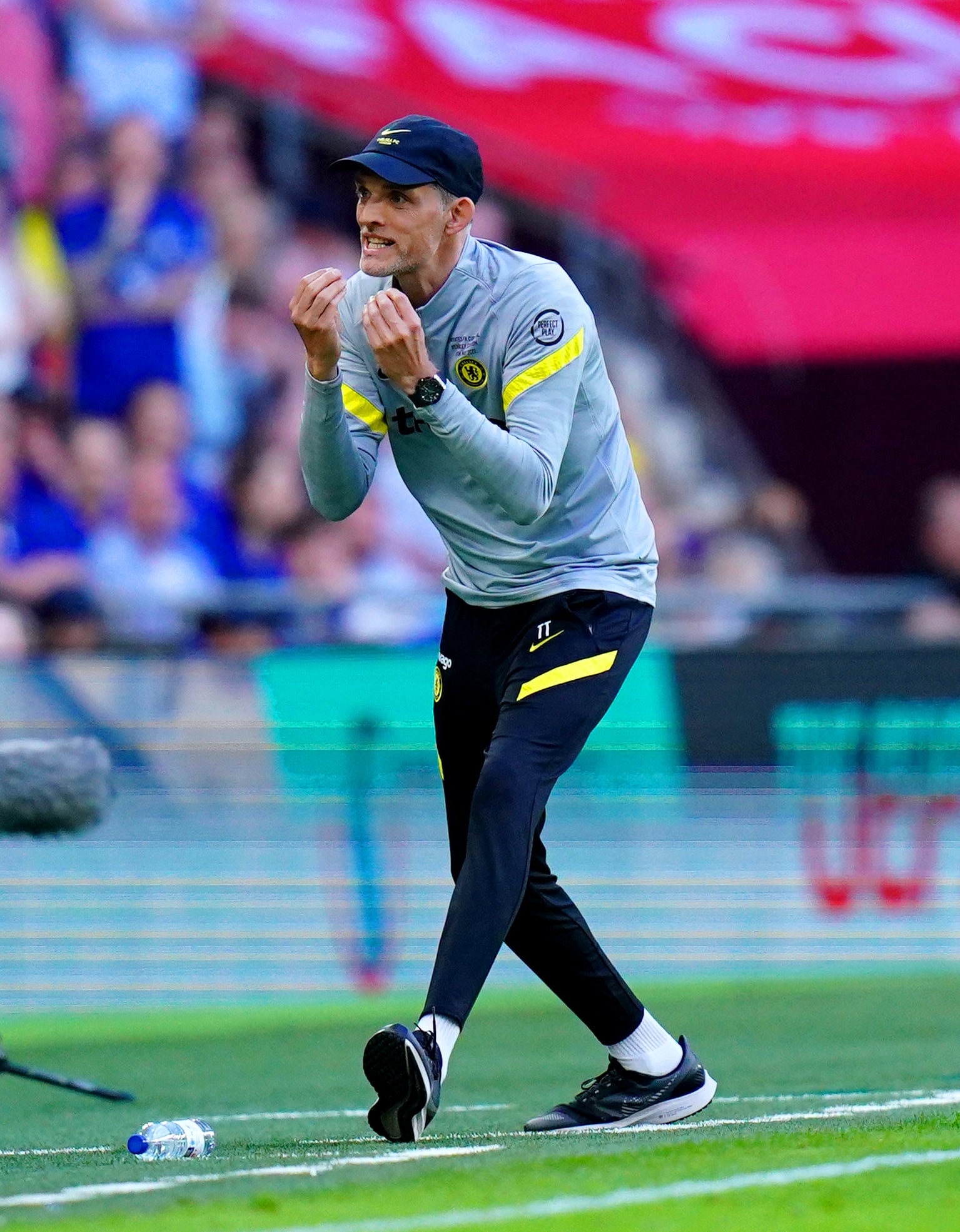 Thomas Tuchel, pictured, still hopes Cesar Azpilicueta will be at Chelsea next season (Adam Davy/PA)