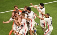 Rangers beaten on penalties as Eintracht Frankfurt win Europa League in Seville 