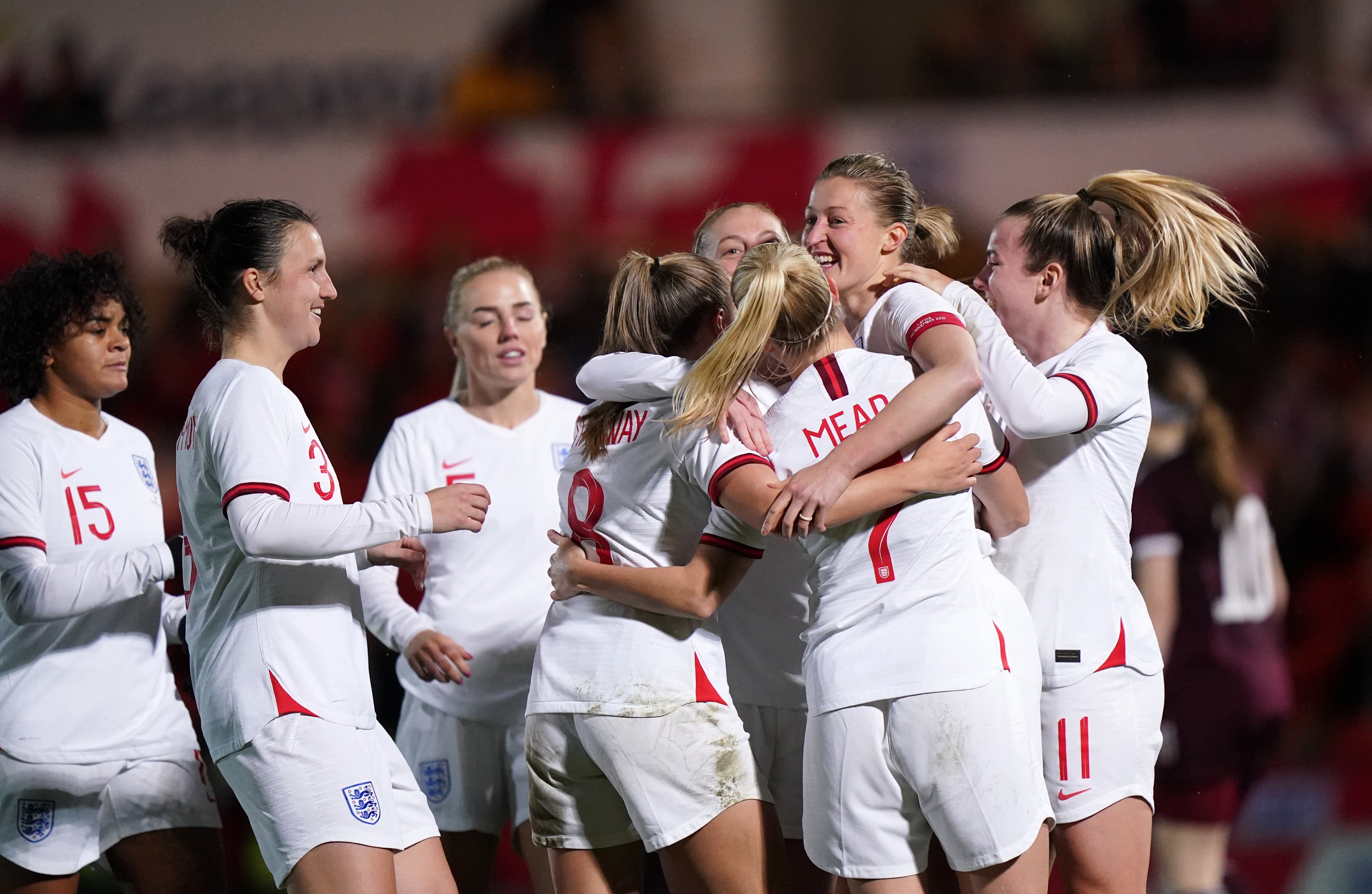 England are unbeaten in 11 matches, winning nine, under boss Sarina Wiegman (Tim Goode/PA)