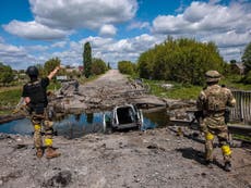 Inside the recaptured Ukrainian village still under attack from retreating Russian forces