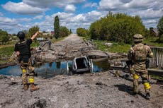 Inside the recaptured Ukrainian village still under attack from retreating Russian forces