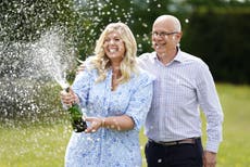 How the couple that won £184 million celebrated their win