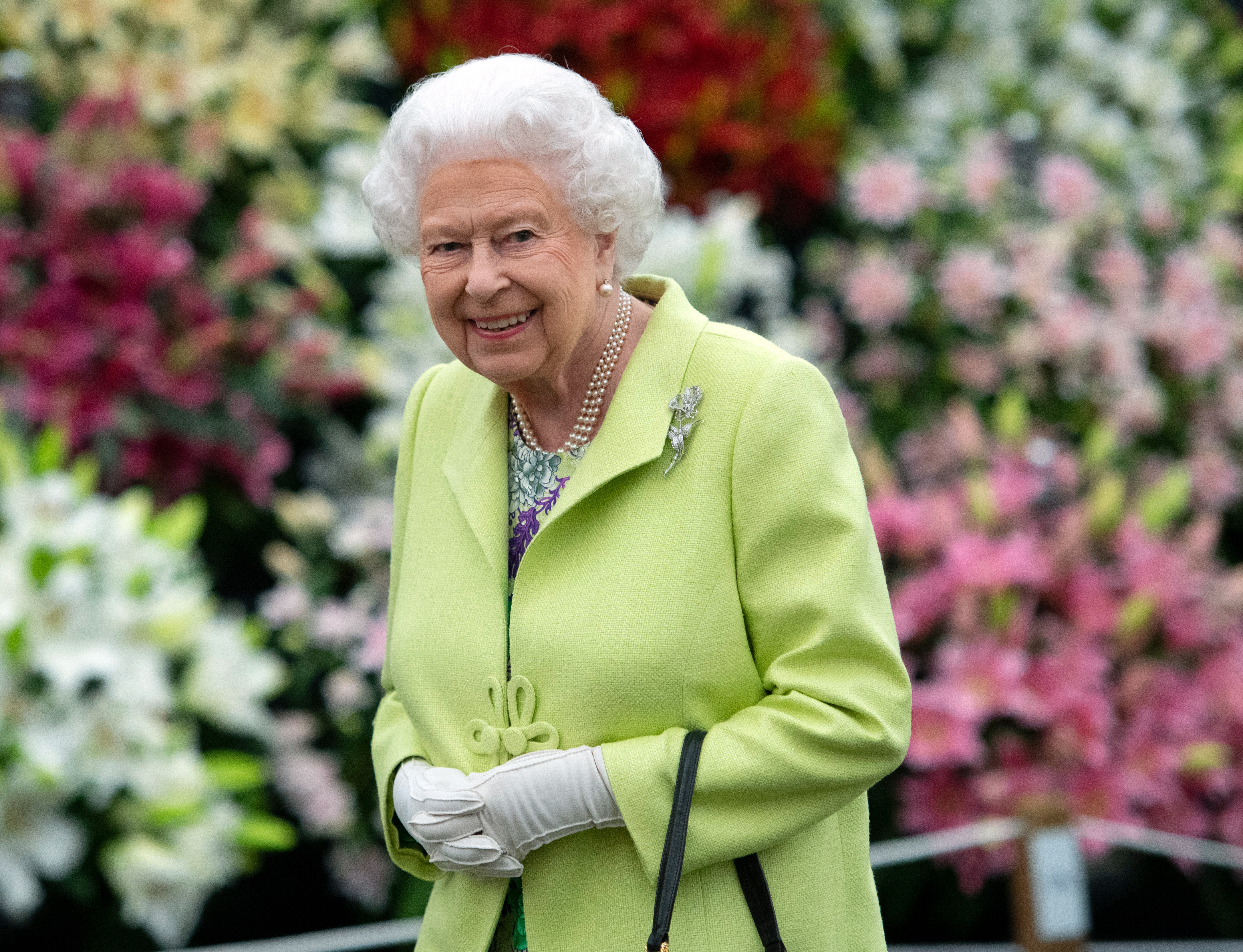 The Queen during her visit to the RHS Chelsea Flower Show in 2019 (Geoff Pugh/PA)