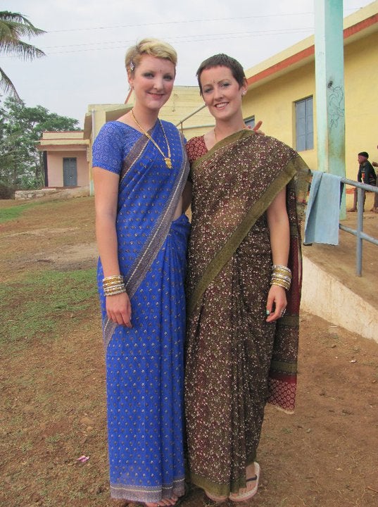 We had saris especially made so we could attend a wedding during our time in the community