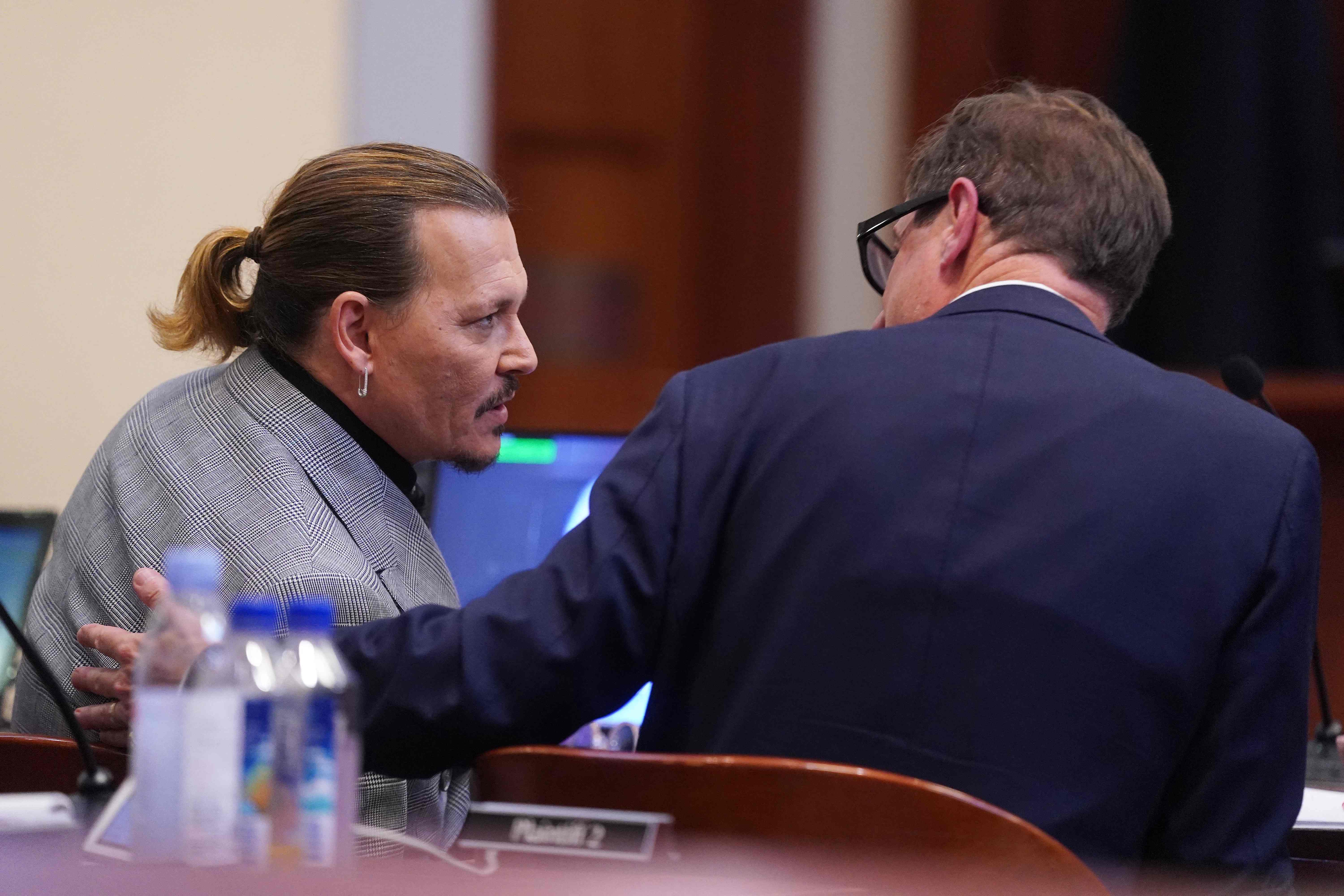 Johnny Depp in court on 19 May in Fairfax, Virginia