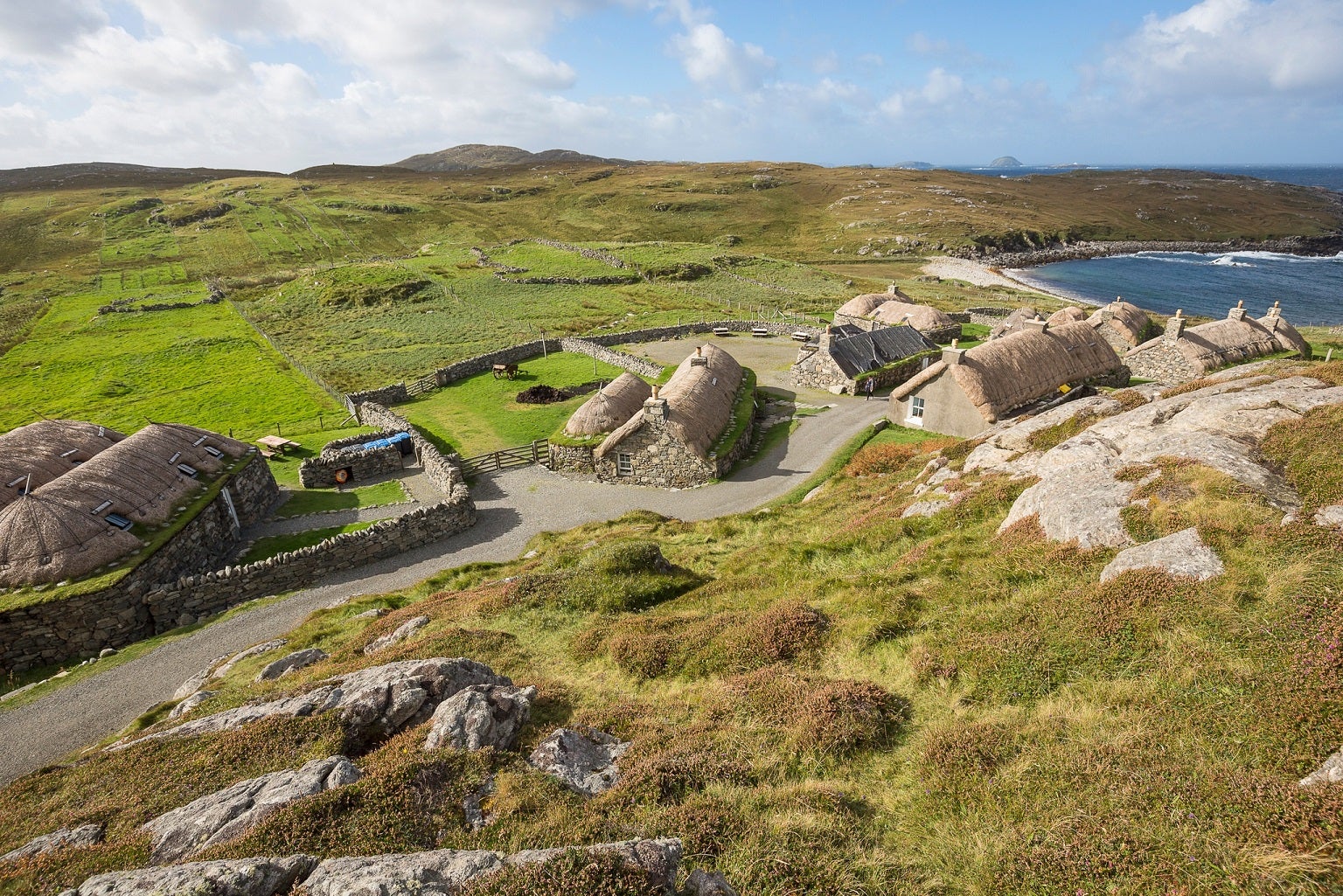 The film was partly shot in Gearrannan Blackhouse village (VisitScotland/PA)