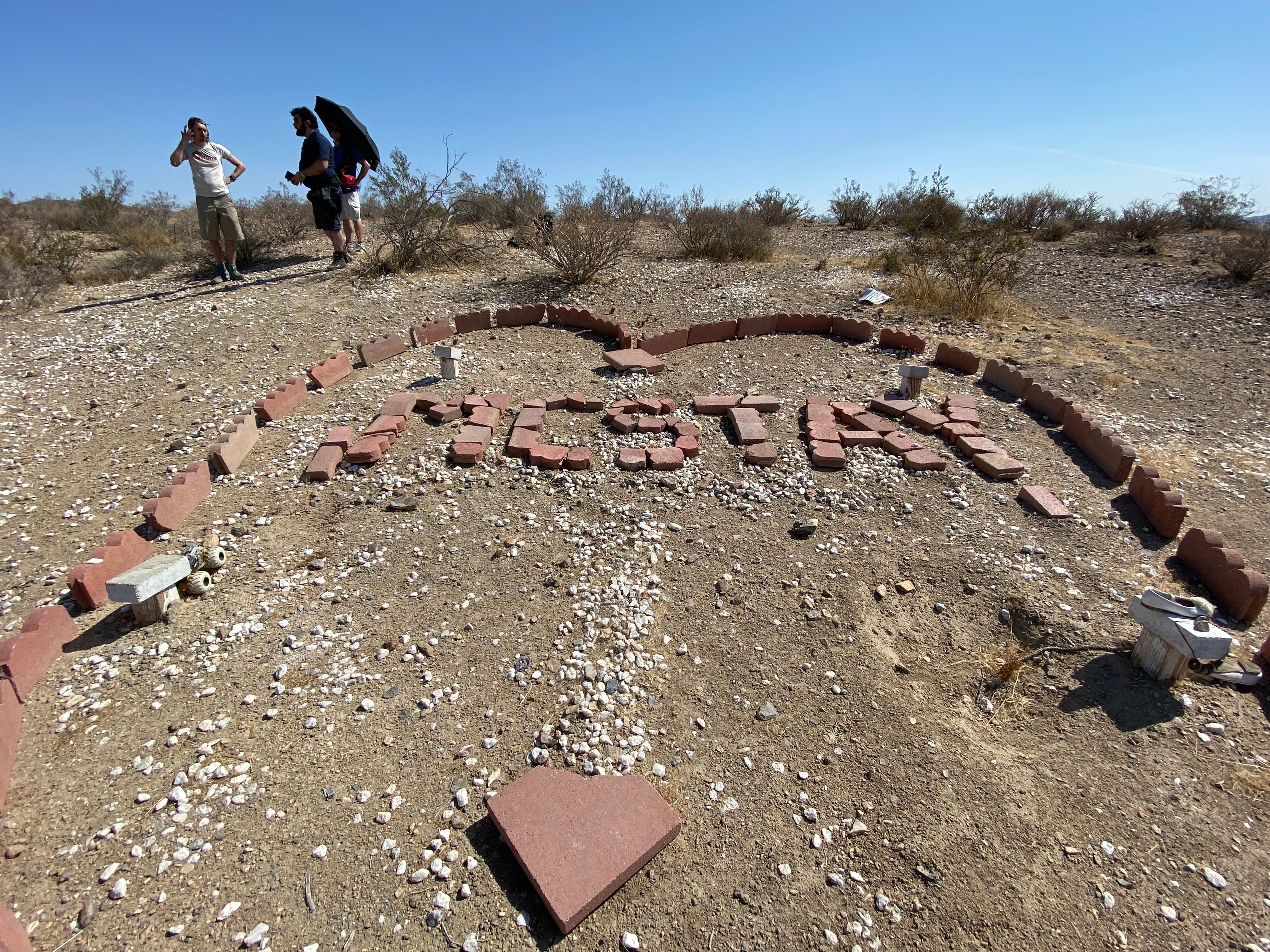 A memorial adorns at the gravesites where the McStays were found nearly four years after they mysteriously vanished