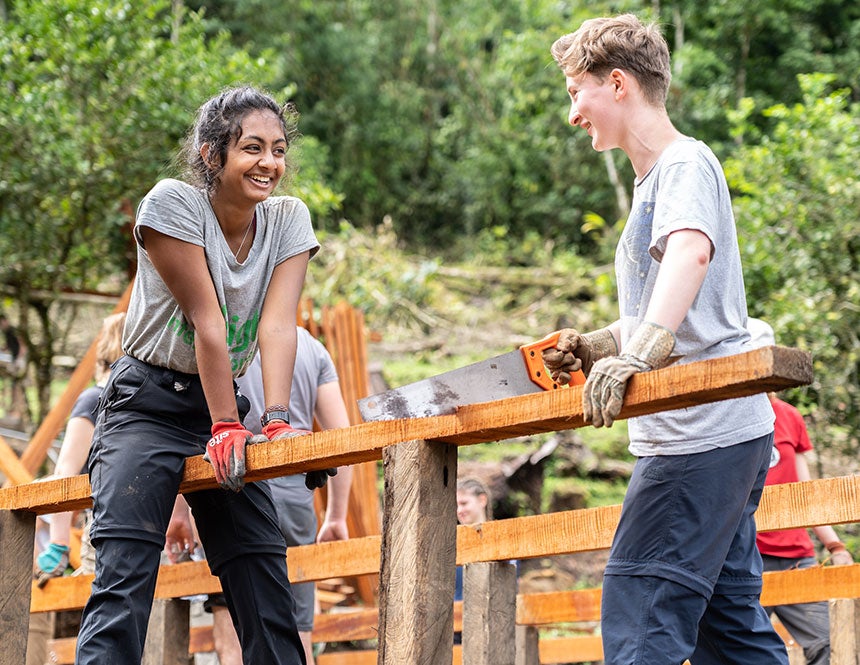 Raleigh International volunteers in happier times