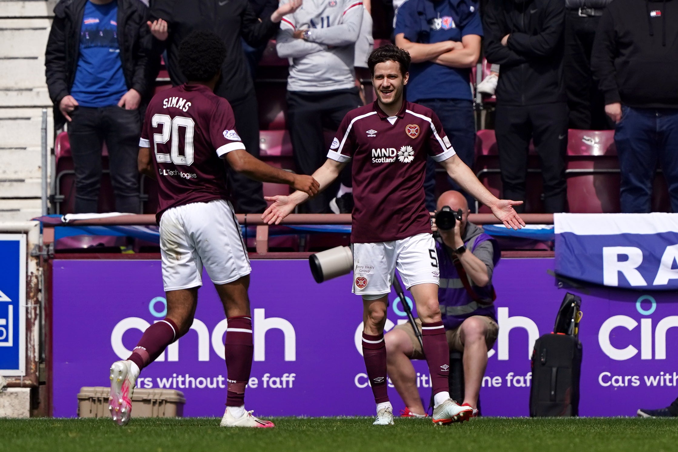 Hearts have finished third in the Scottish Premiership. (Andrew Milligan/PA)