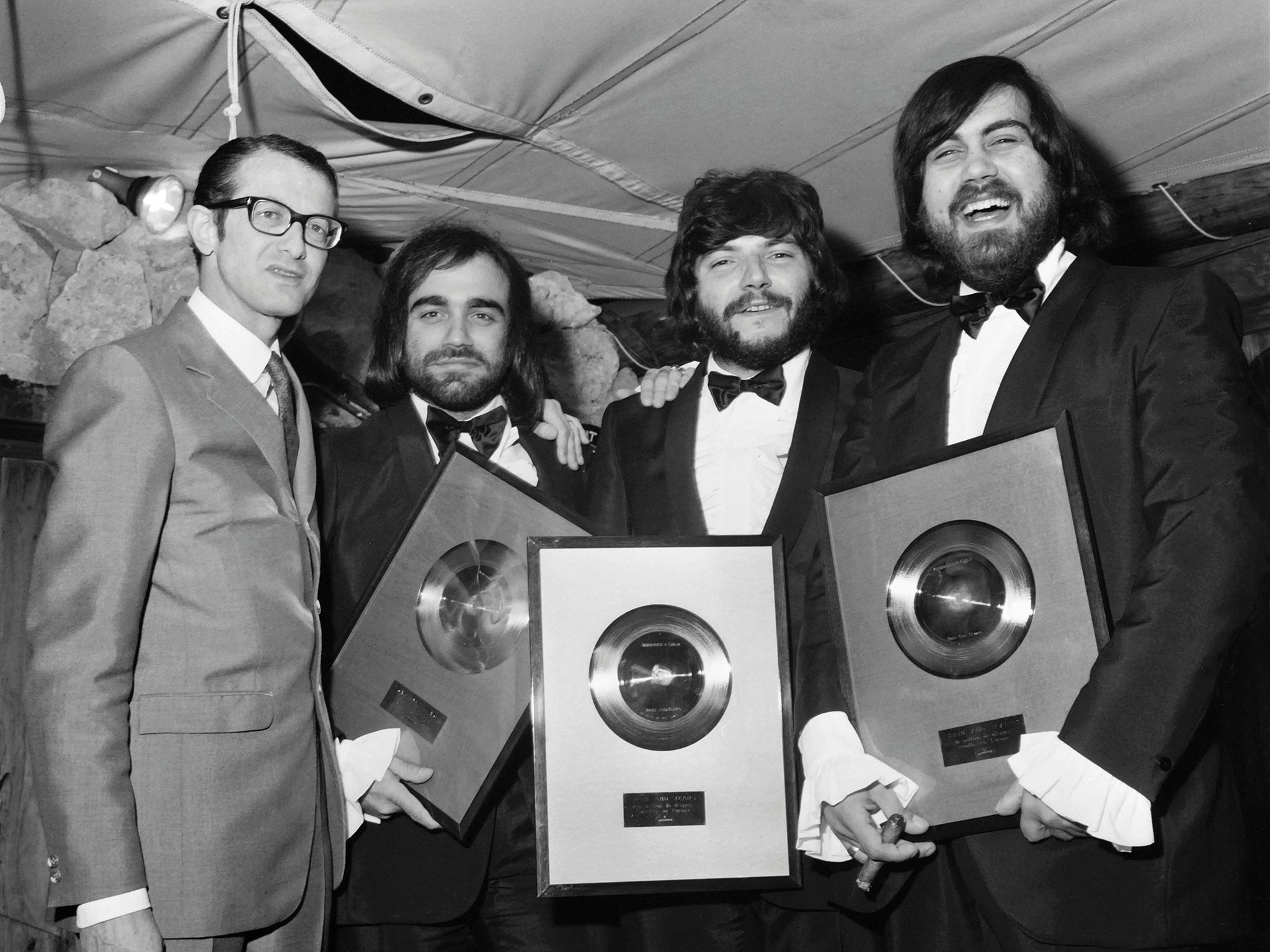 Vangelis (right) with his band Aphrodite’s Child in 1969