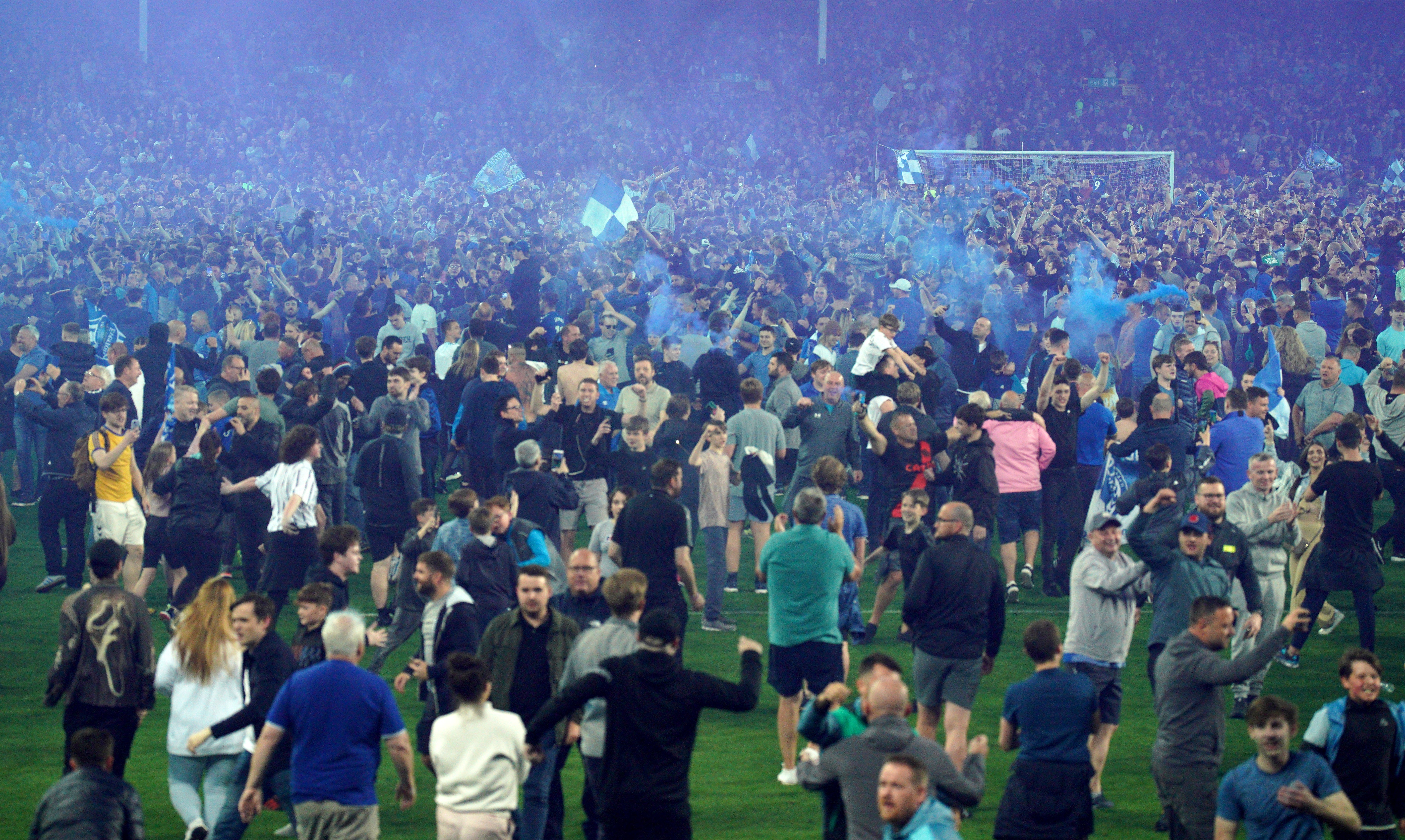 Fences are not the answer to stopping pitch invasions, the UK’s football policing lead has said (Peter Byrne/PA)