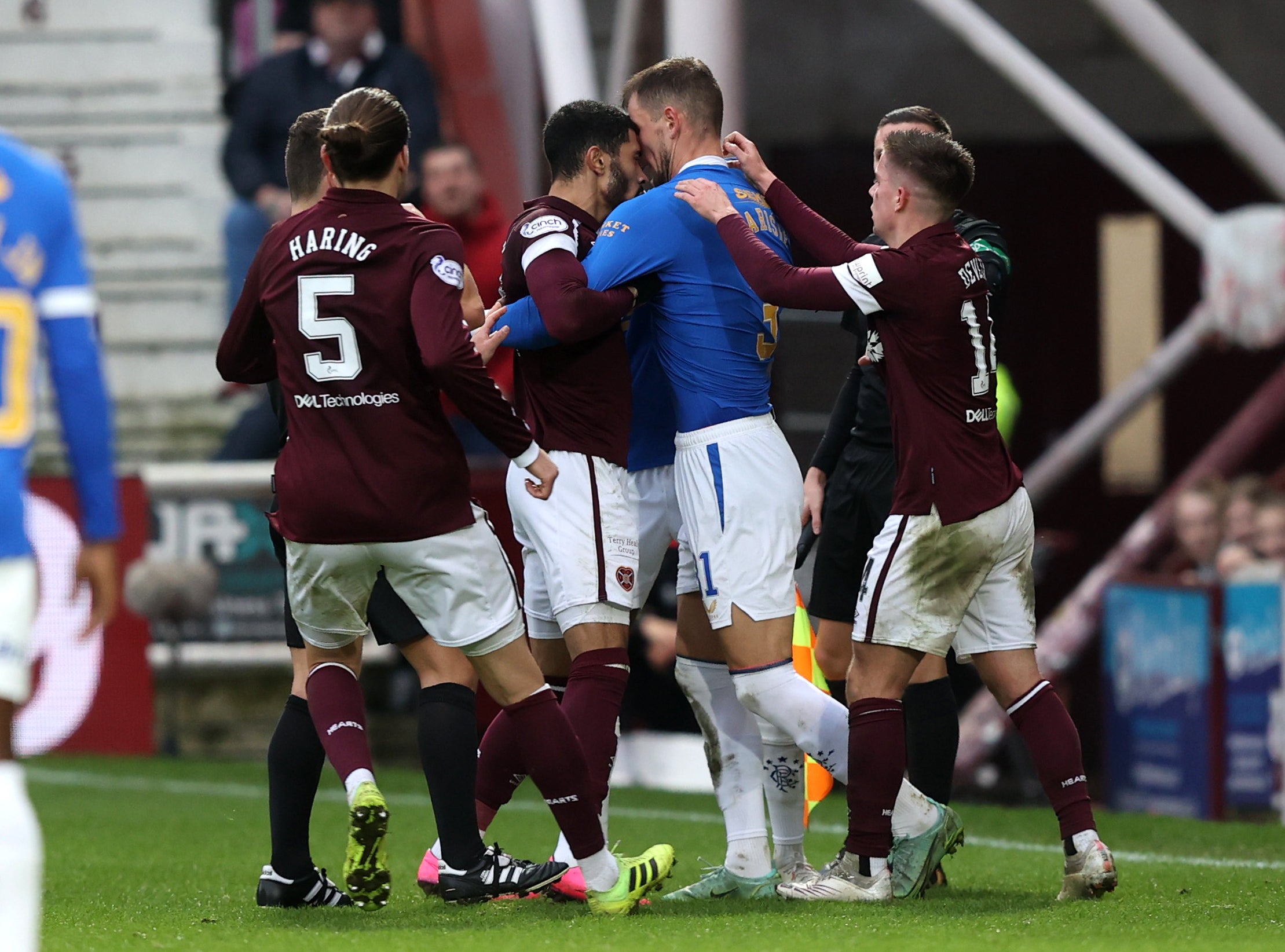 Hearts meet Rangers on Saturday (Jeff Holmes/PA)