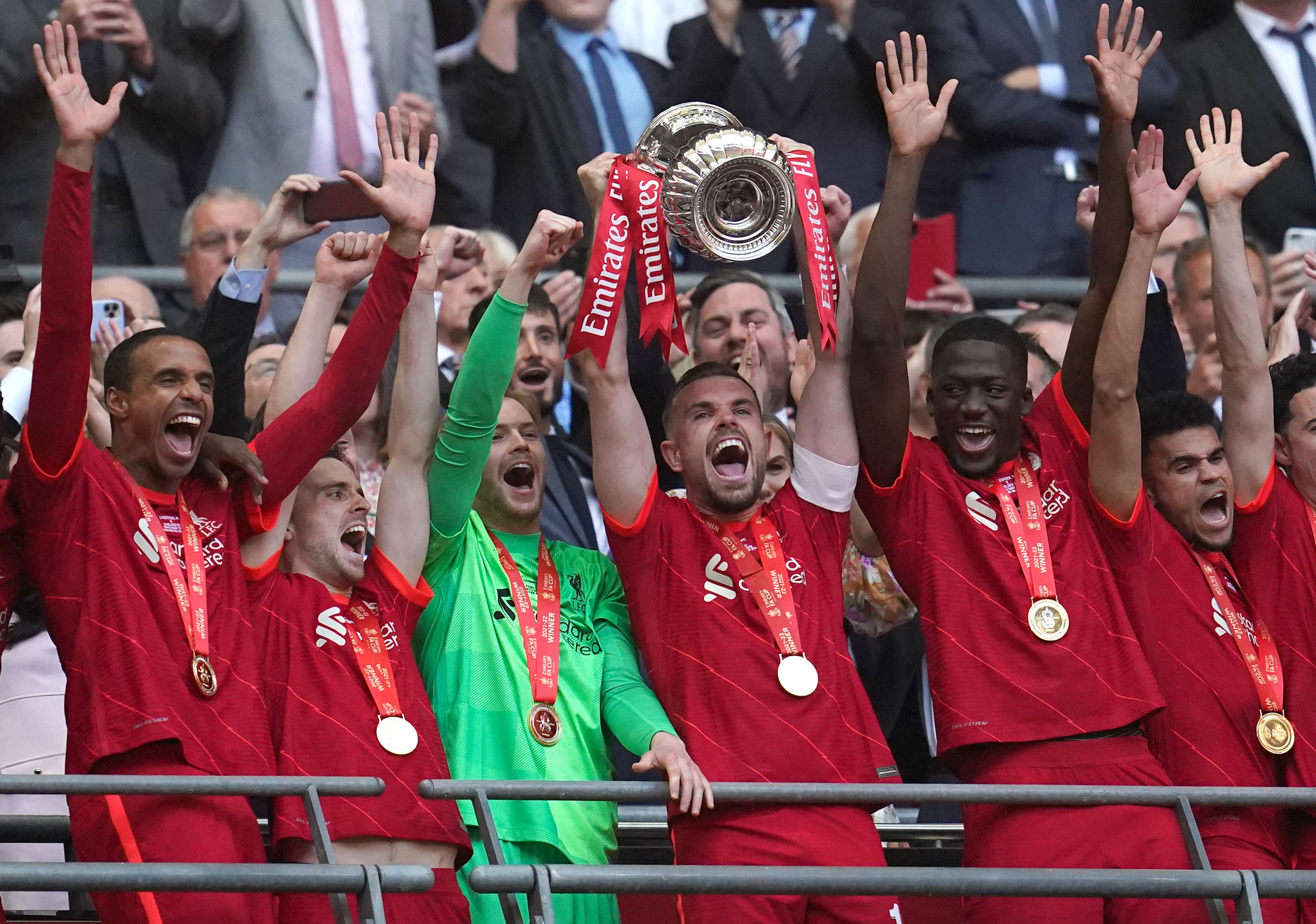 Liverpool have beaten Chelsea in the league and FA Cup finals this season (Nick Potts/PA)