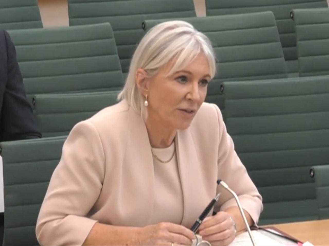 Culture Secretary Nadine Dorries giving evidence to the Digital, Culture, Media and Sport Committee at the House of Commons, London, on the subject of The work of the Department for Digital, Culture, Media and Sport (House of Commons/PA)