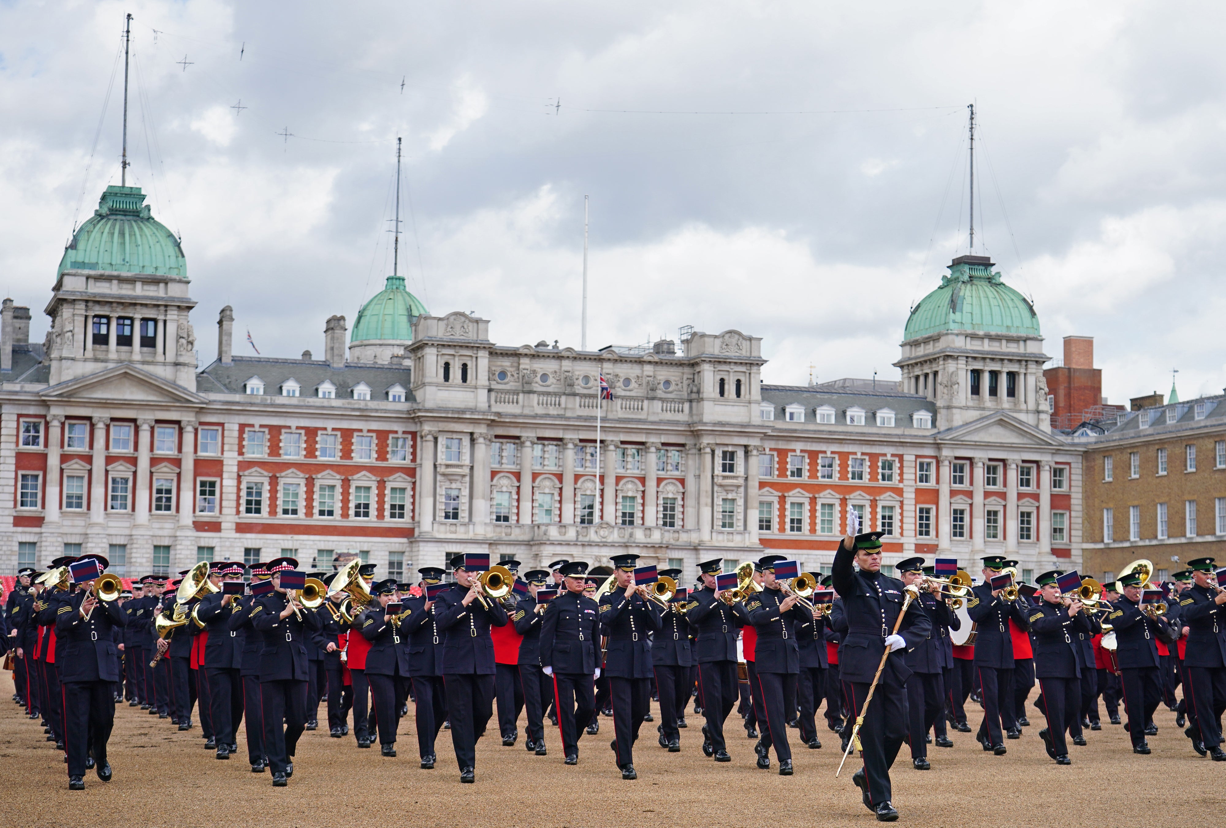 Military personnel at the Brigade Major’s Review (PA/Dominic Lipinski