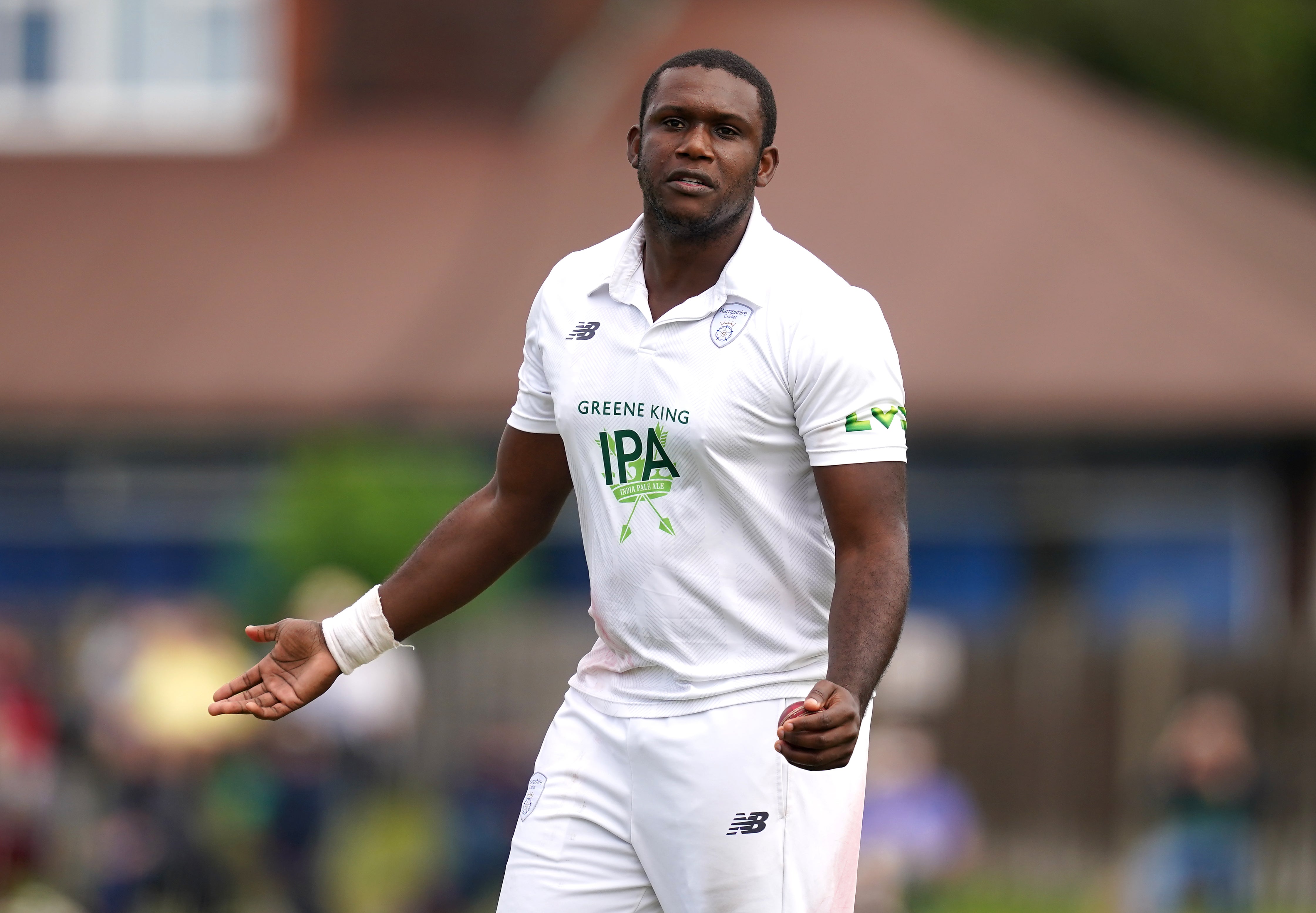 Hampshire’s Keith Barker plundered six second innings wickets in a comprehensive victory over Somerset (Martin Rickett/PA)