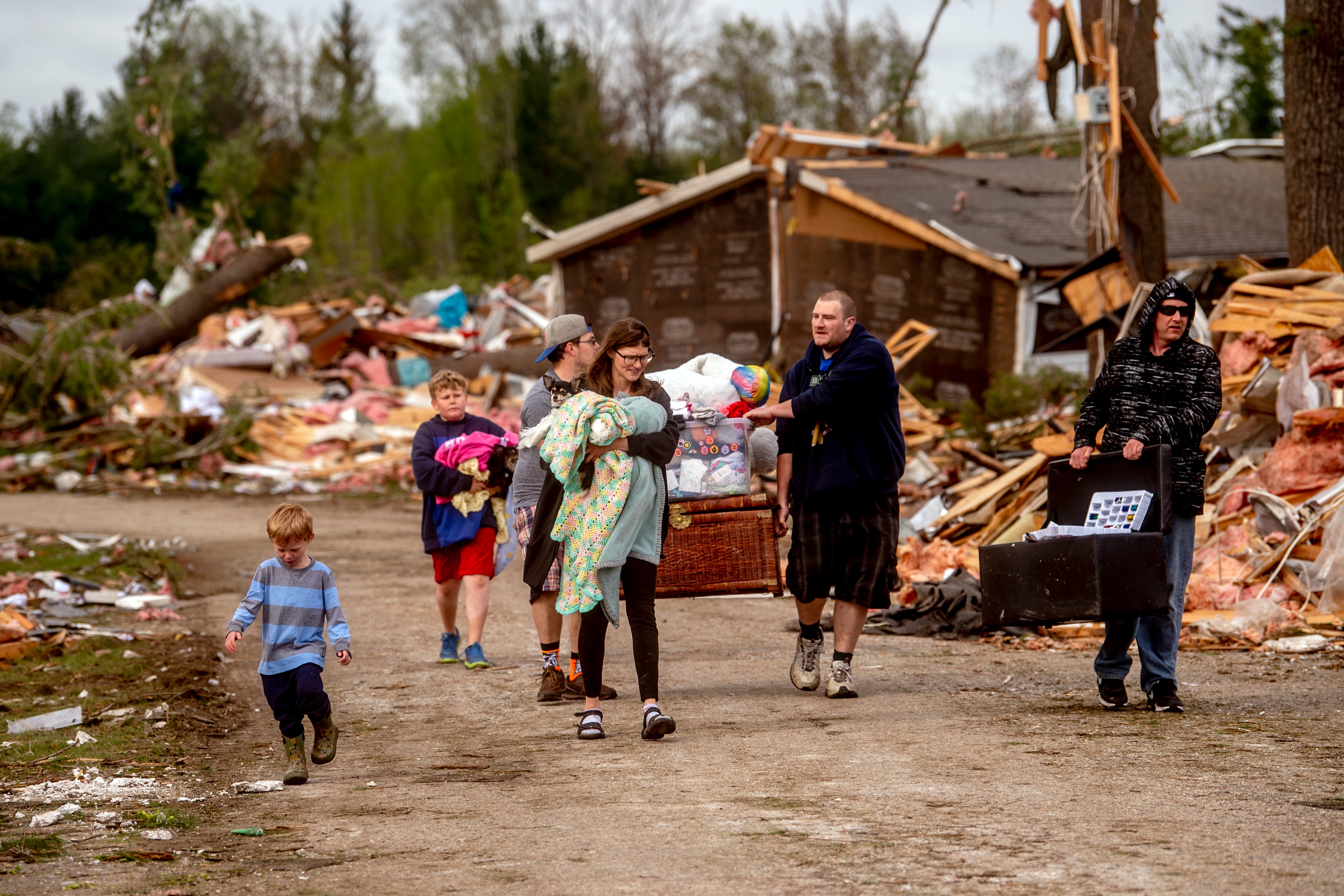 APTOPIX Tornado Michigan
