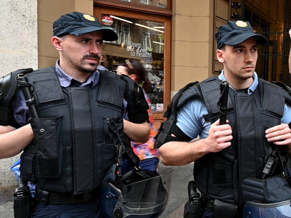 Croatian police officers had barred Split fans from entering Zagreb’s stadium with flares and banners