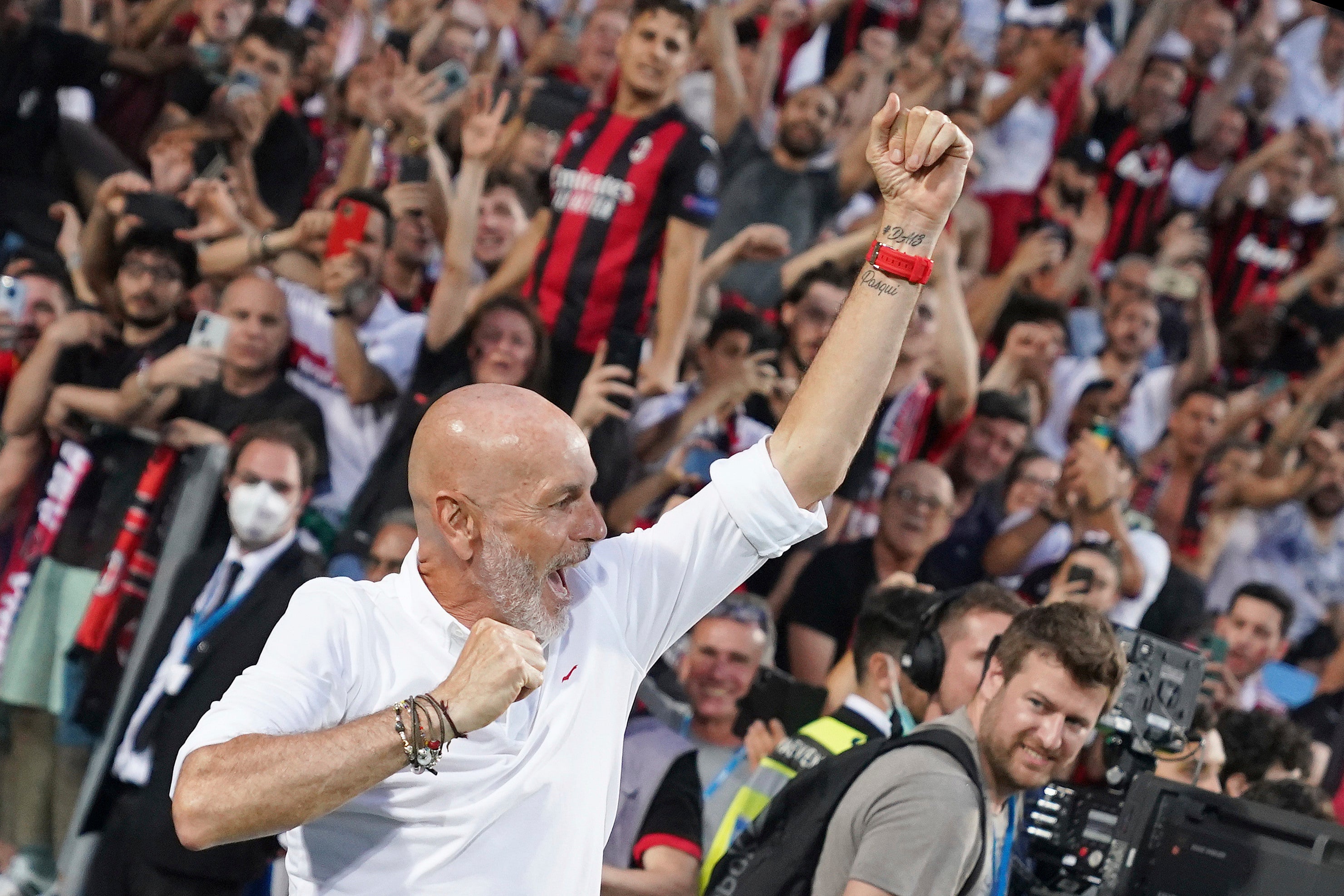 Stefano Pioli said his Serie A winner’s medal was stolen (Spada/AP/PA)