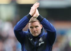 Eddie Howe to start planning busy Newcastle summer ‘straight away’