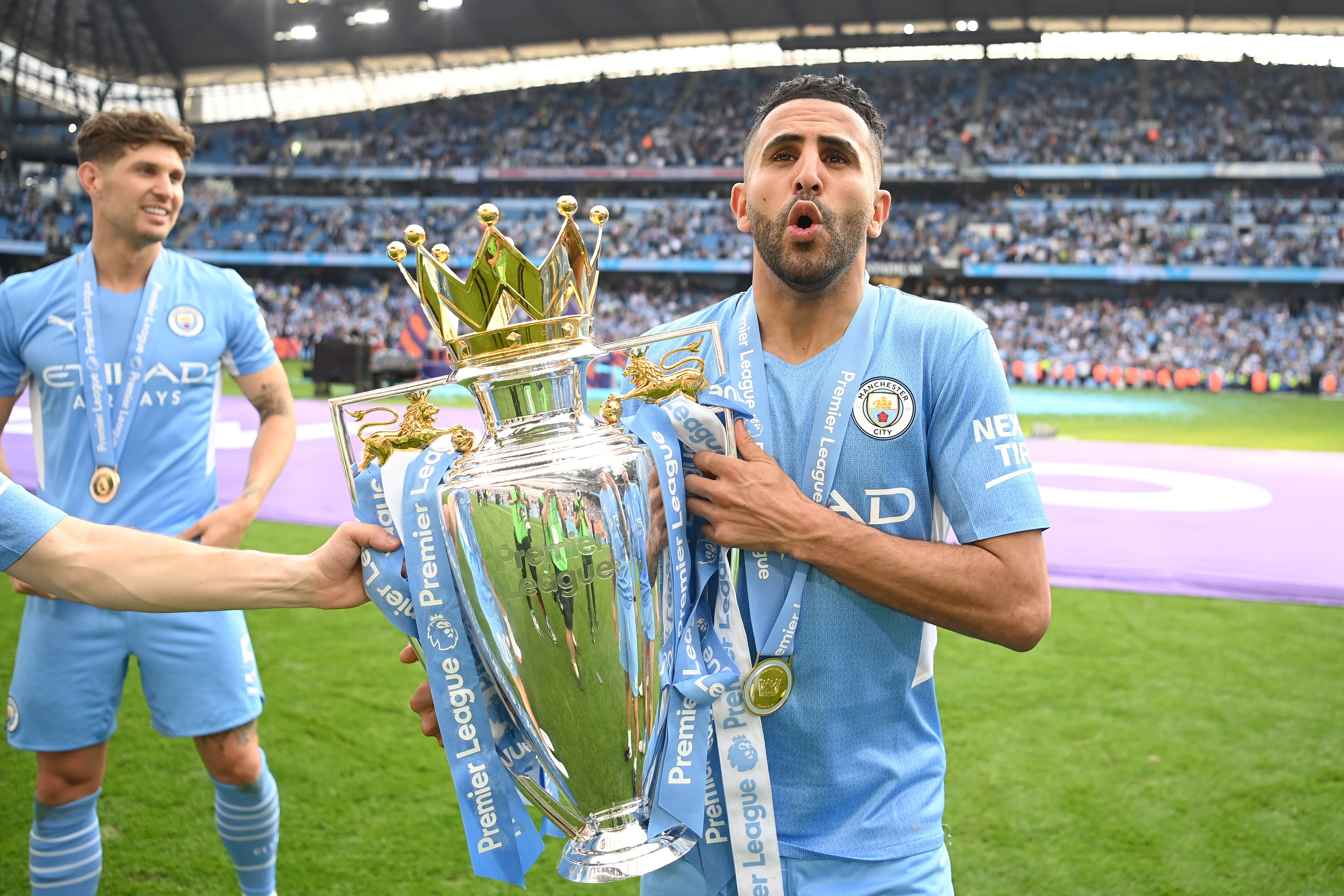 Riyad Mahrez has now won four Premier League titles