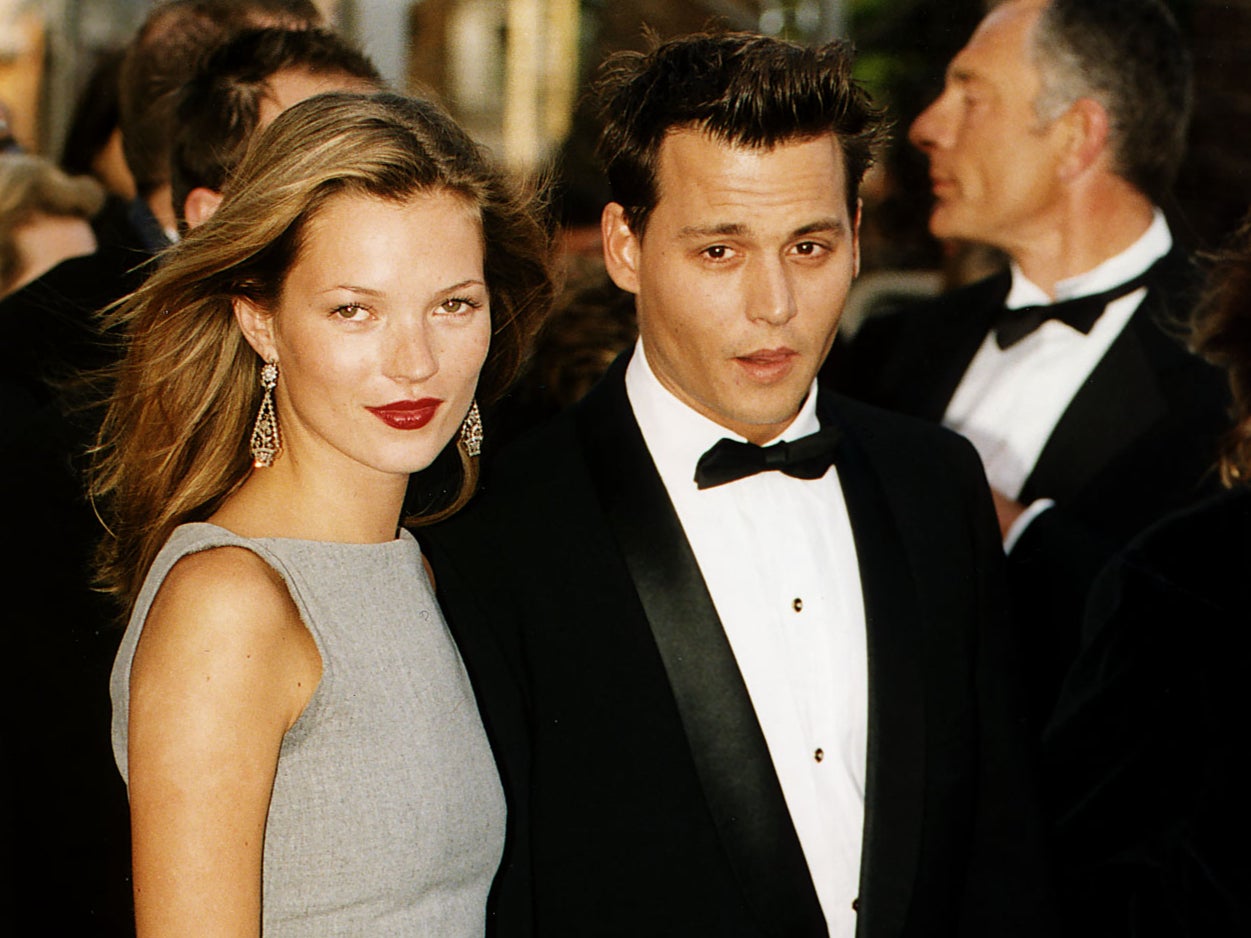 Johnny Depp and Kate Moss at the 1997 Cannes Film Festival