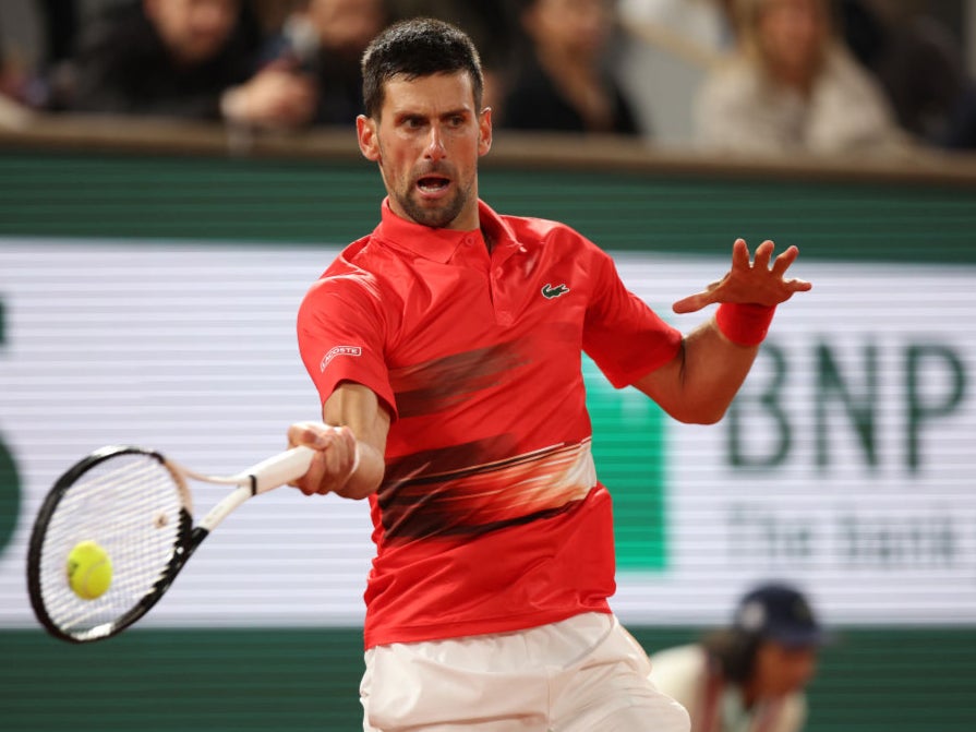 Djokovic made his grand slam return at the French Open on Monday