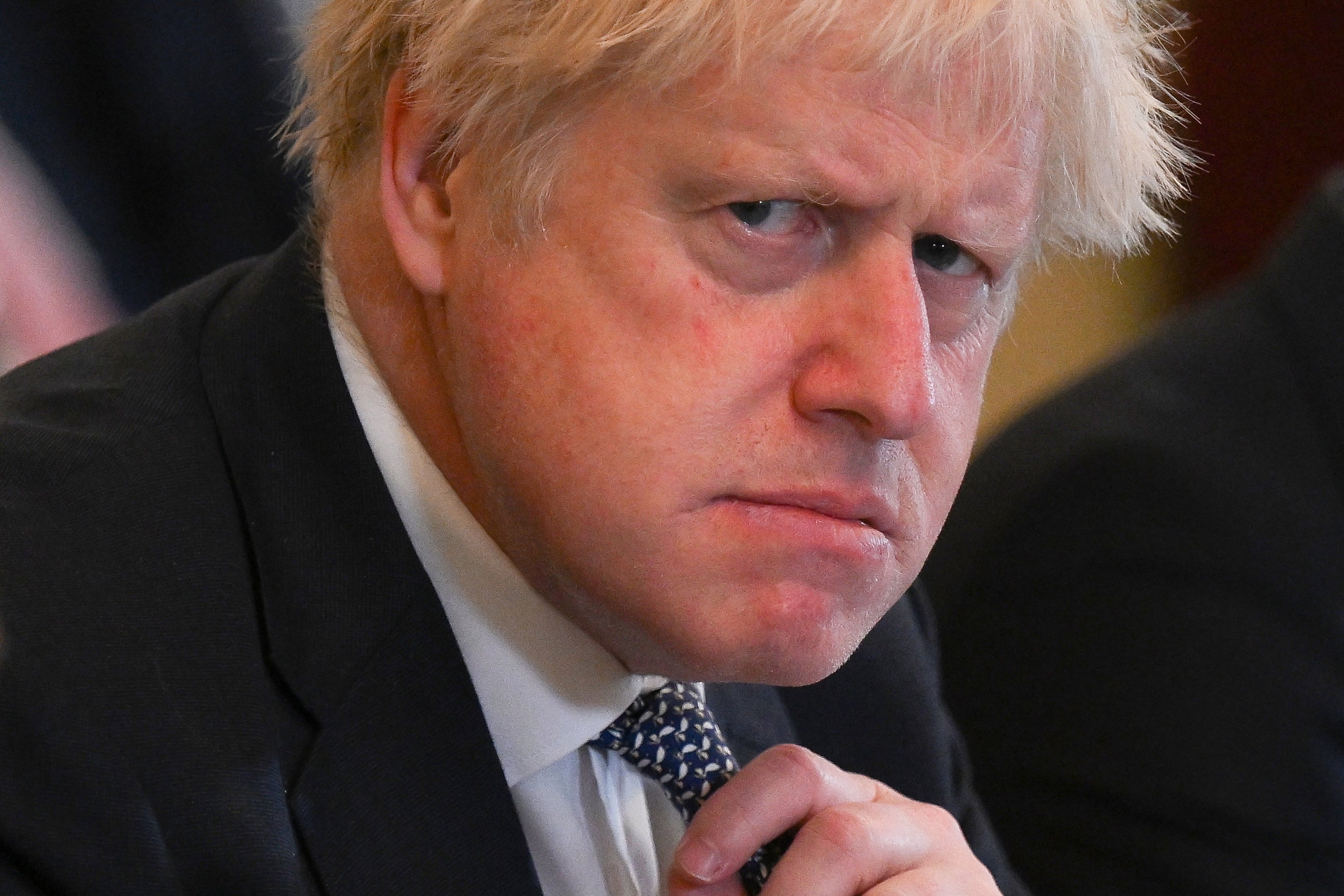 Prime Minister Boris Johnson chairs a Cabinet meeting at 10 Downing Street as photos emerged of him reportedly attending a lockdown leaving do in November 2020 (Daniel Leal/PA)