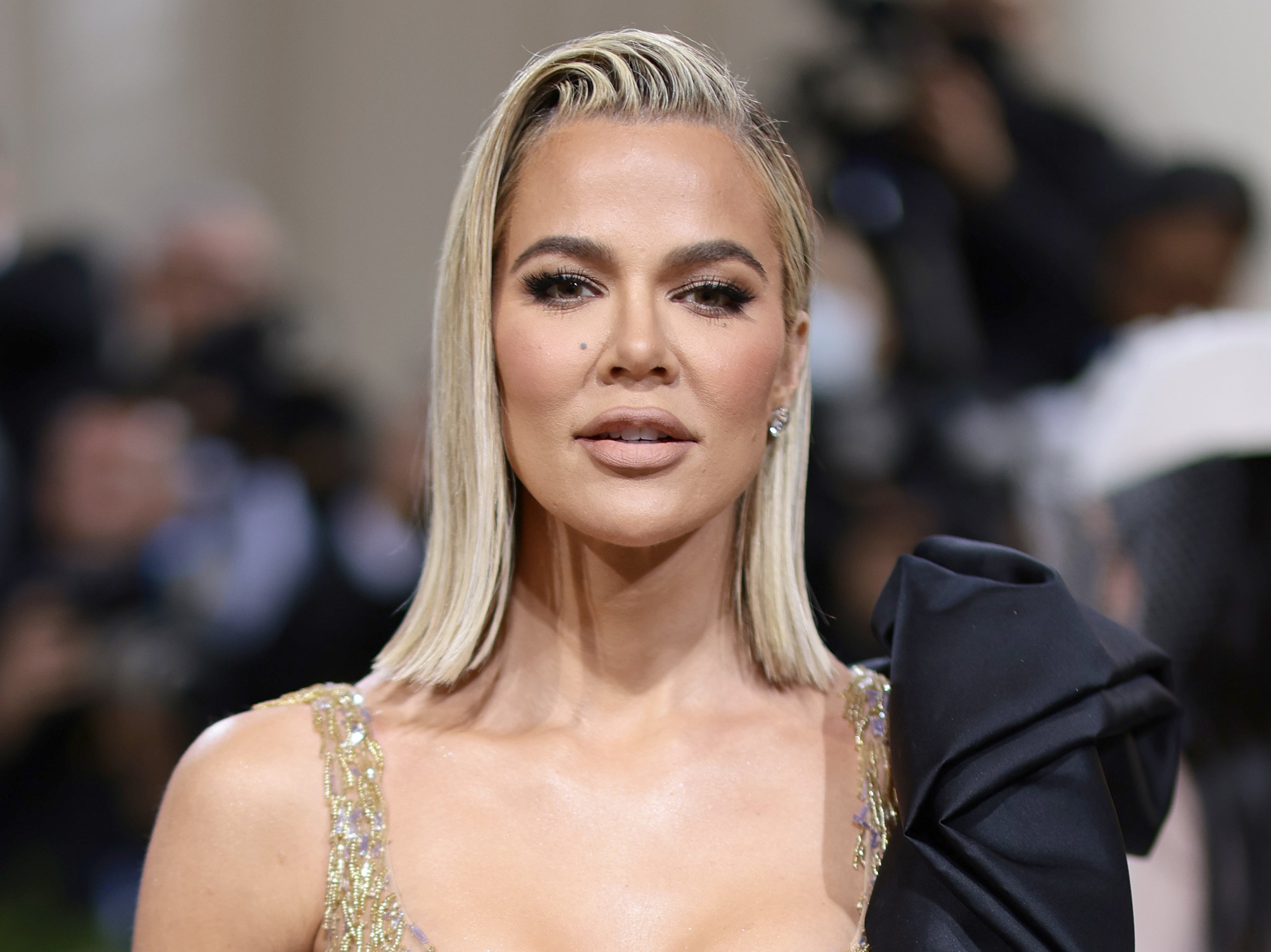 Khloe Kardashian attends The 2022 Met Gala Celebrating “In America: An Anthology of Fashion” at The Metropolitan Museum of Art